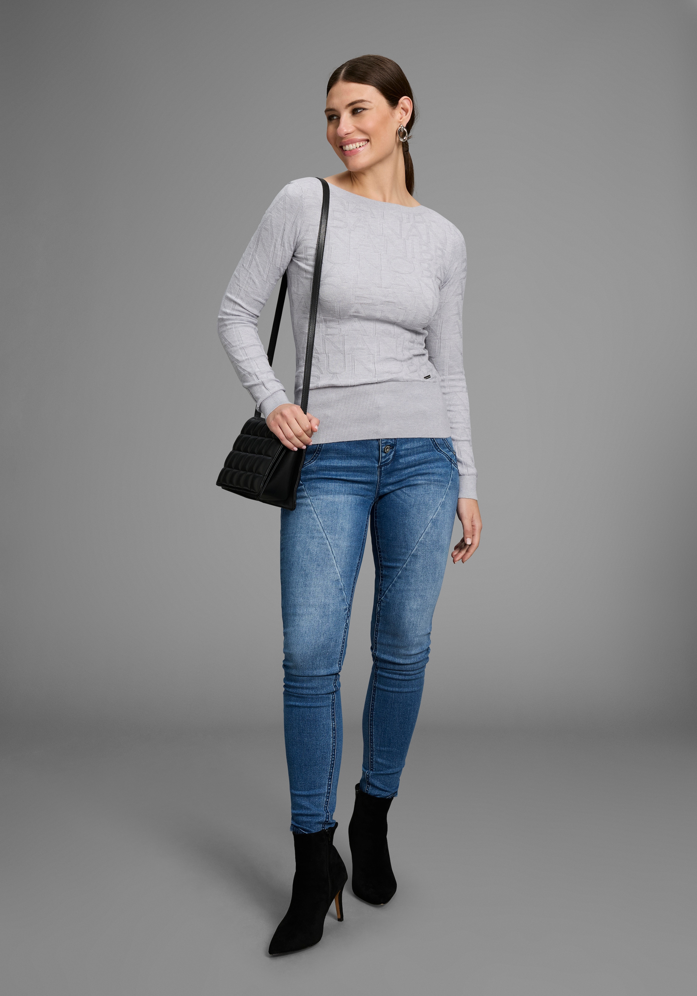 Bruno Banani Skinny-fit-Jeans, mit schrägen Nähten - NEUE KOLLEKTION