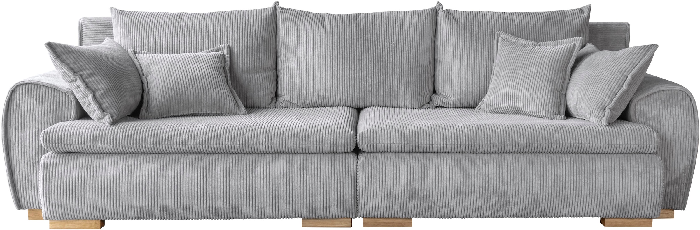 Home affaire Big-Sofa »Katja, B: 275 cm«, Mega-Sofa mit 4 Zierkissen