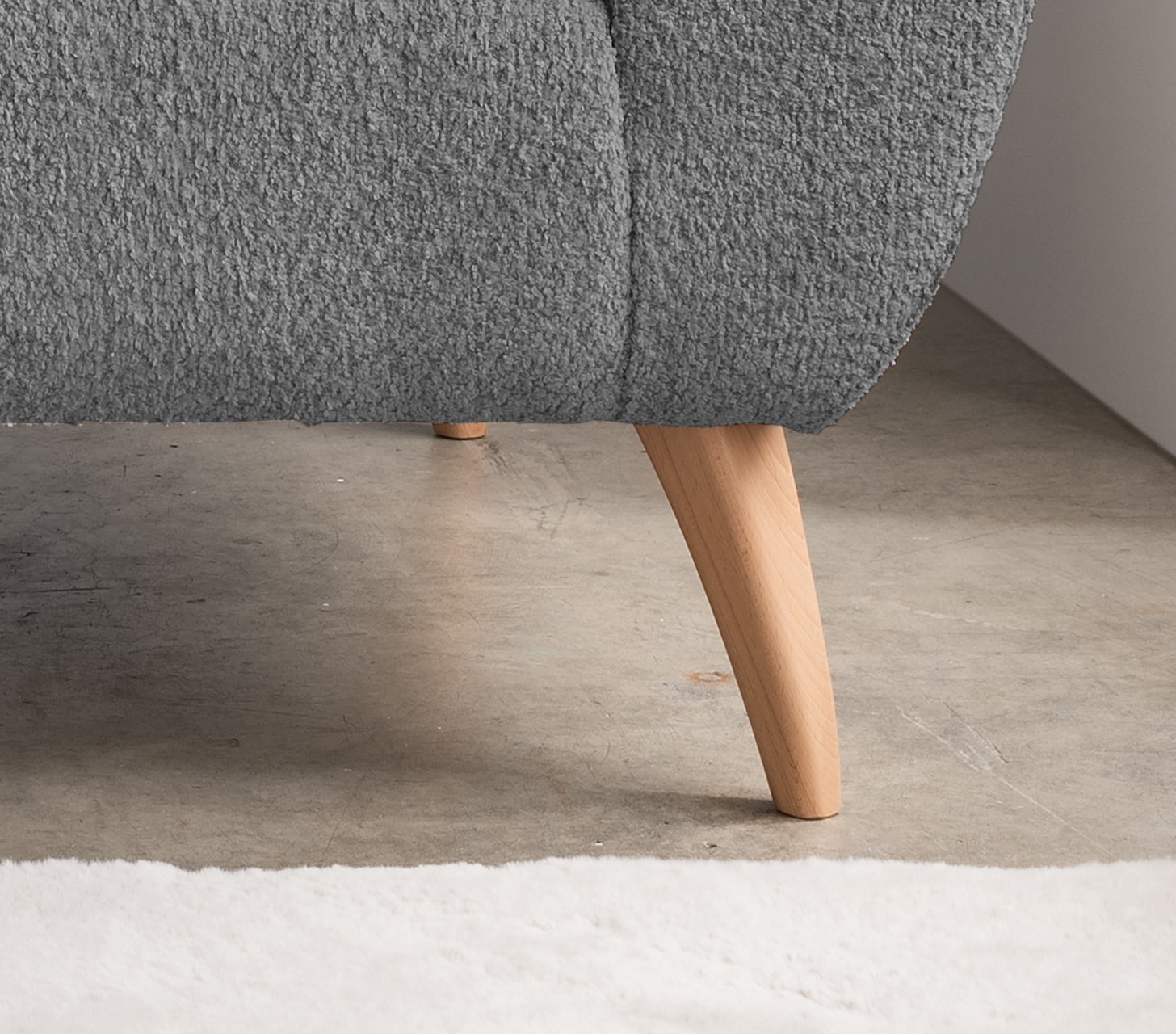 Home affaire Ecksofa »Lazio modern und bequem, schmale Armlehnen, tolle Detailverarbeitung« zwei verschiedene Fußfarben wählbar