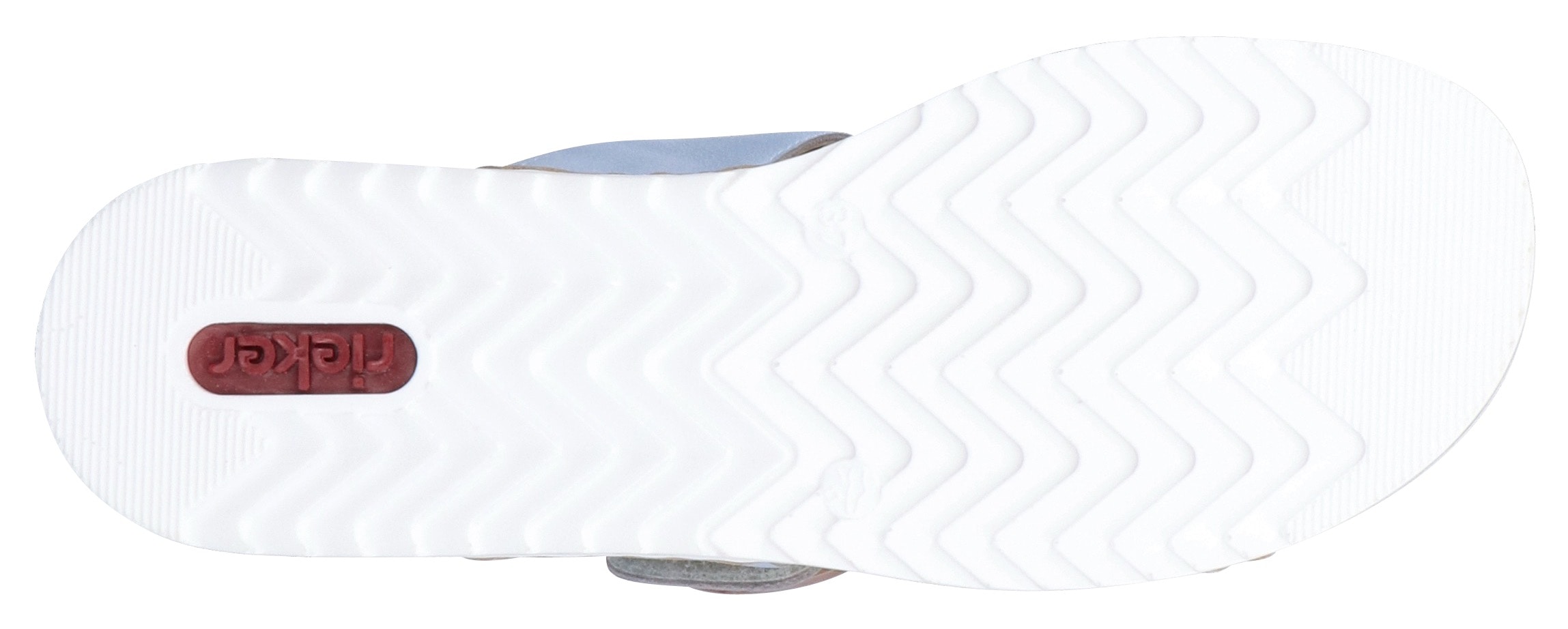 Rieker Pantolette, Keilabsatz, Sommerschuh, Schlappen mit softer Innensohle