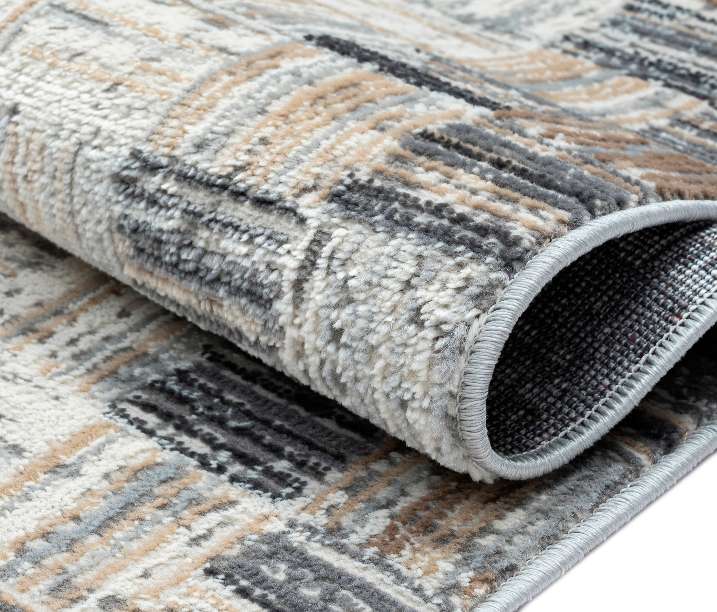 Myflair Möbel & Accessoires Teppich »My Mood Lagerräumung«, rechteckig, 8 mm Höhe, Kurzflor, Scandi-Design, mit Bordüre, besonders weich durch Microfaser