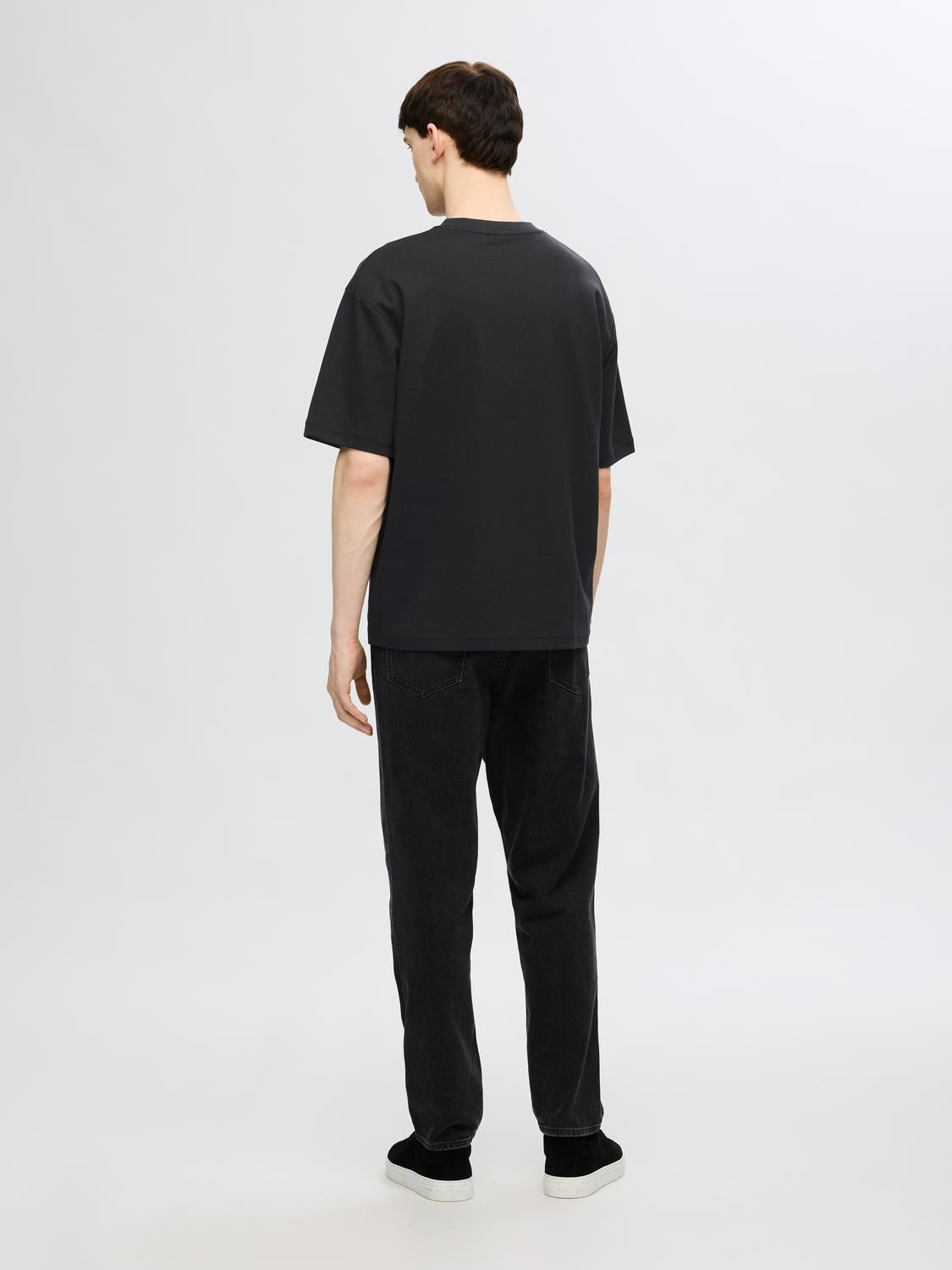 SELECTED HOMME Rundhalsshirt »SLHLOOSEOSCAR SS O-NECK TEE NOOS«