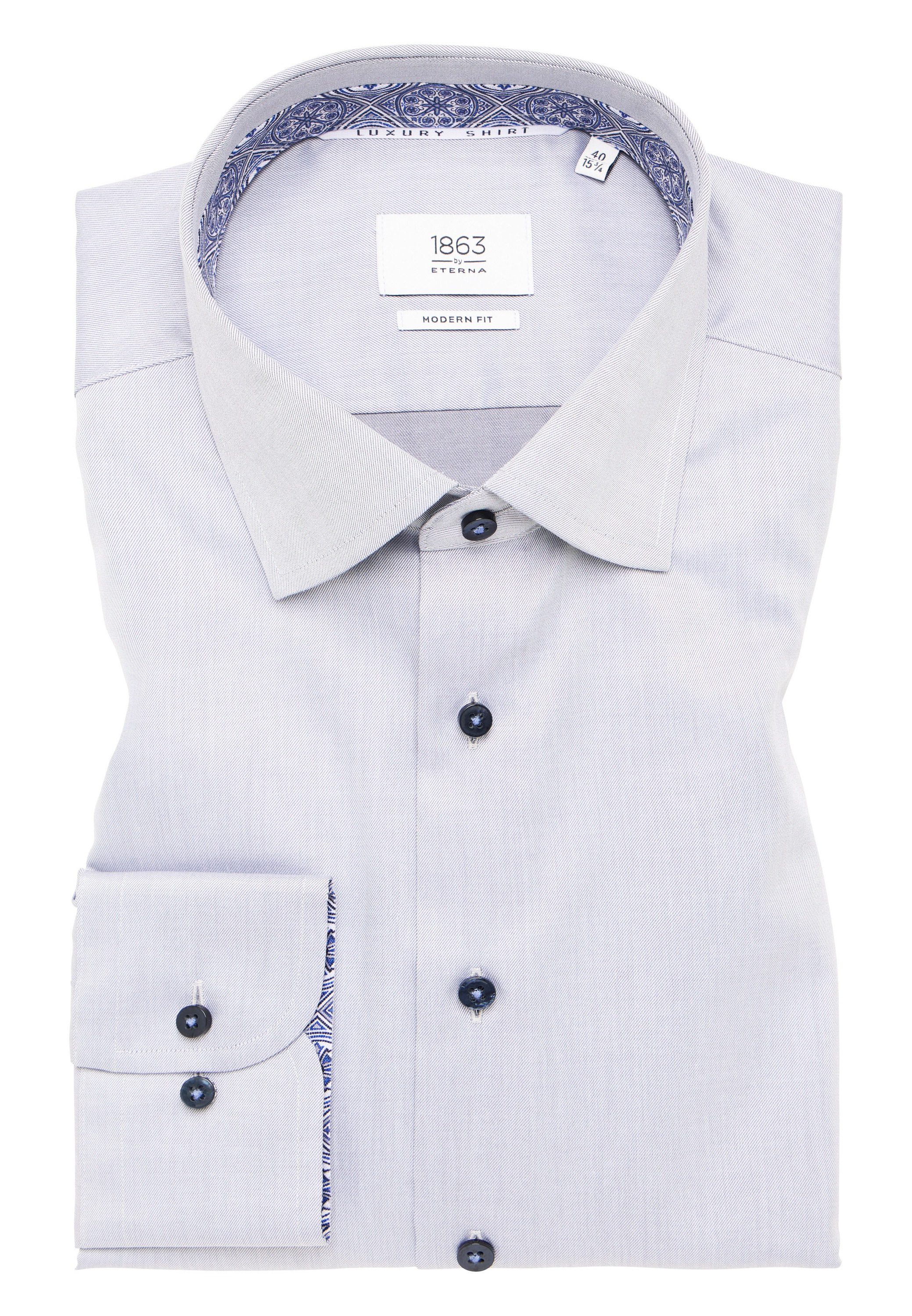 Eterna Langarmhemd »MODERN FIT« NON IRON (bügelfrei)