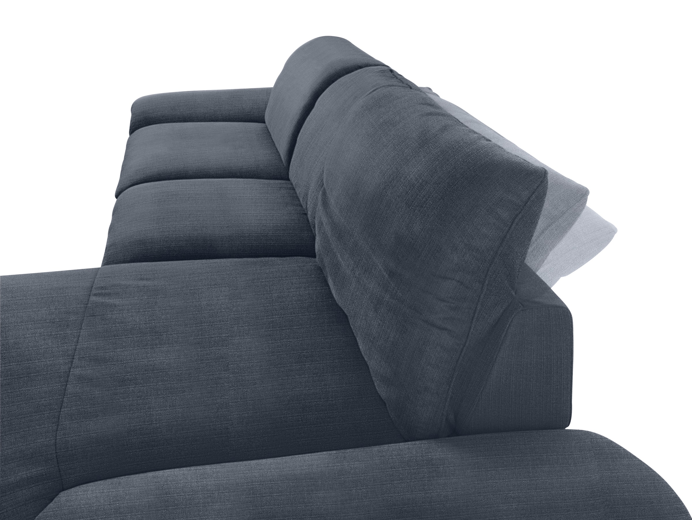 W.SCHILLIG Ecksofa »enjoy&MORE, Designsofa, bequem, zeitlos und elegant, L-Form«, Sitztiefenverstellung, Füße schwarz pulverbeschichtet, Breite 340 cm