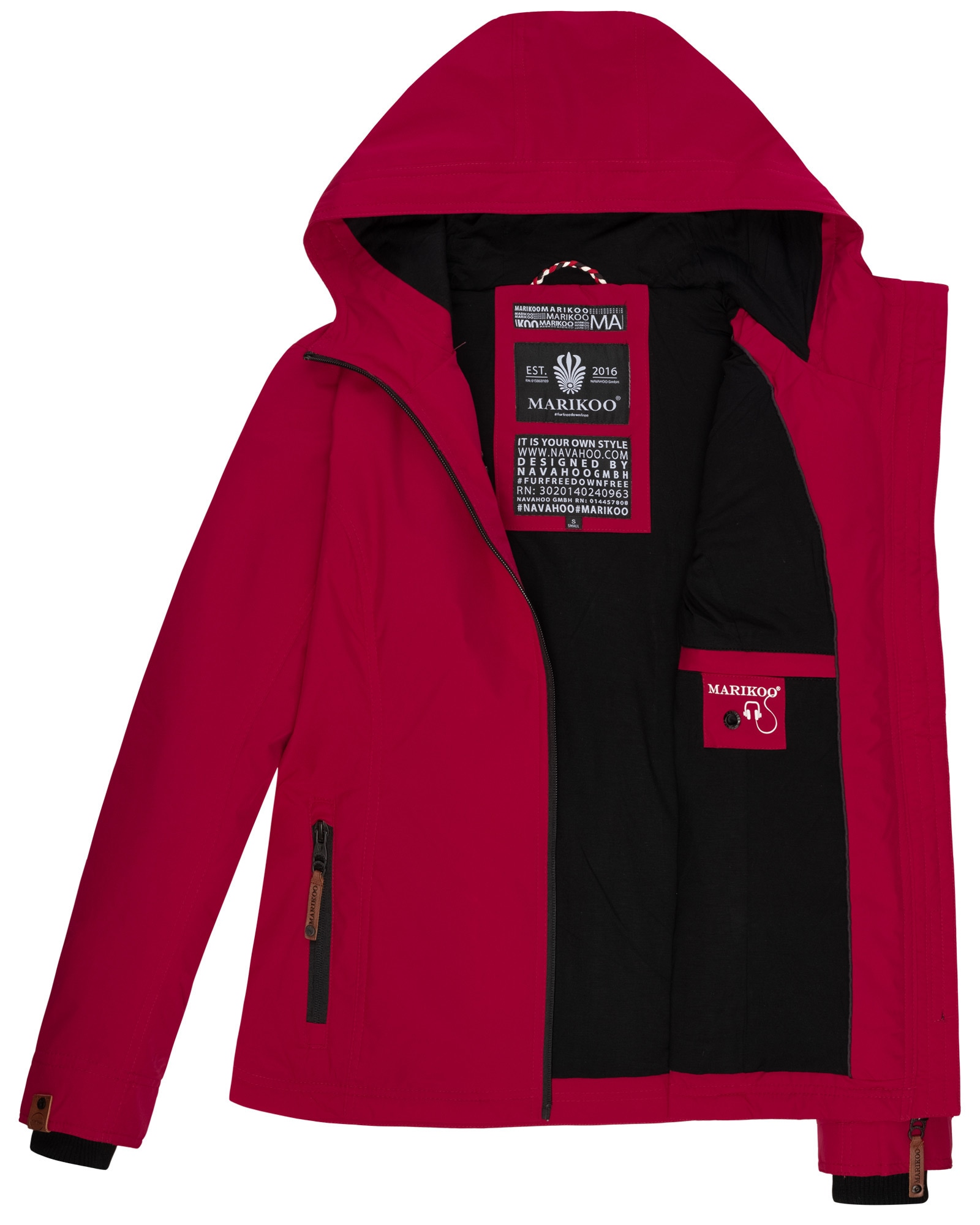 Marikoo Outdoorjacke »Marikoo Brombeere Damen Jacke B862«