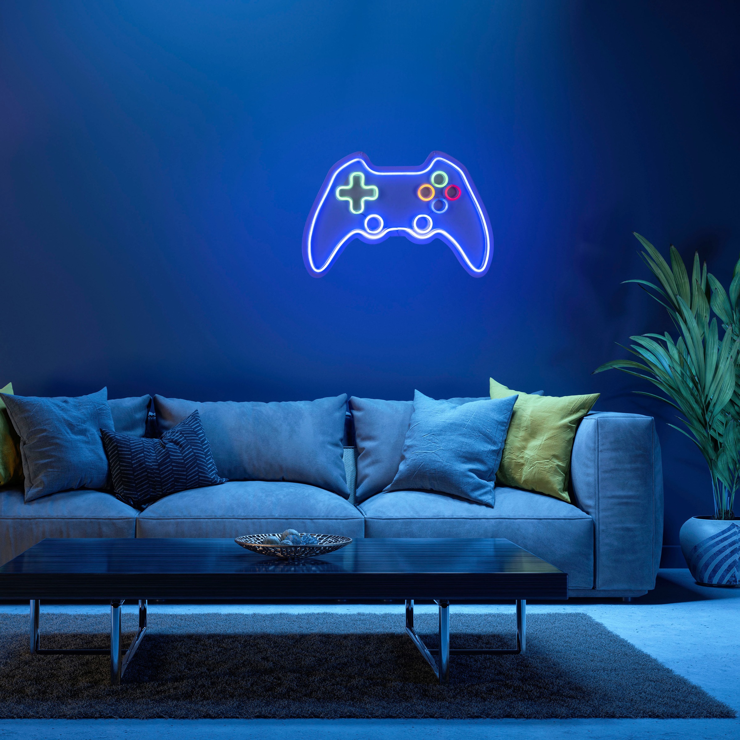 JUST LIGHT LED Wandleuchte »NEON-GAMER«, 1 flammig, Leuchtmittel LED-Board | LED fest integriert