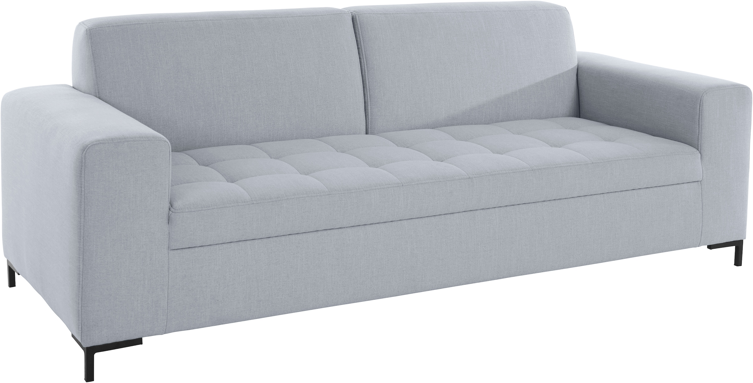 OTTO products 3-Sitzer »Grazzo«, hochwertige Stoffe aus recyceltem Material, Steppung im Sitzbereich
