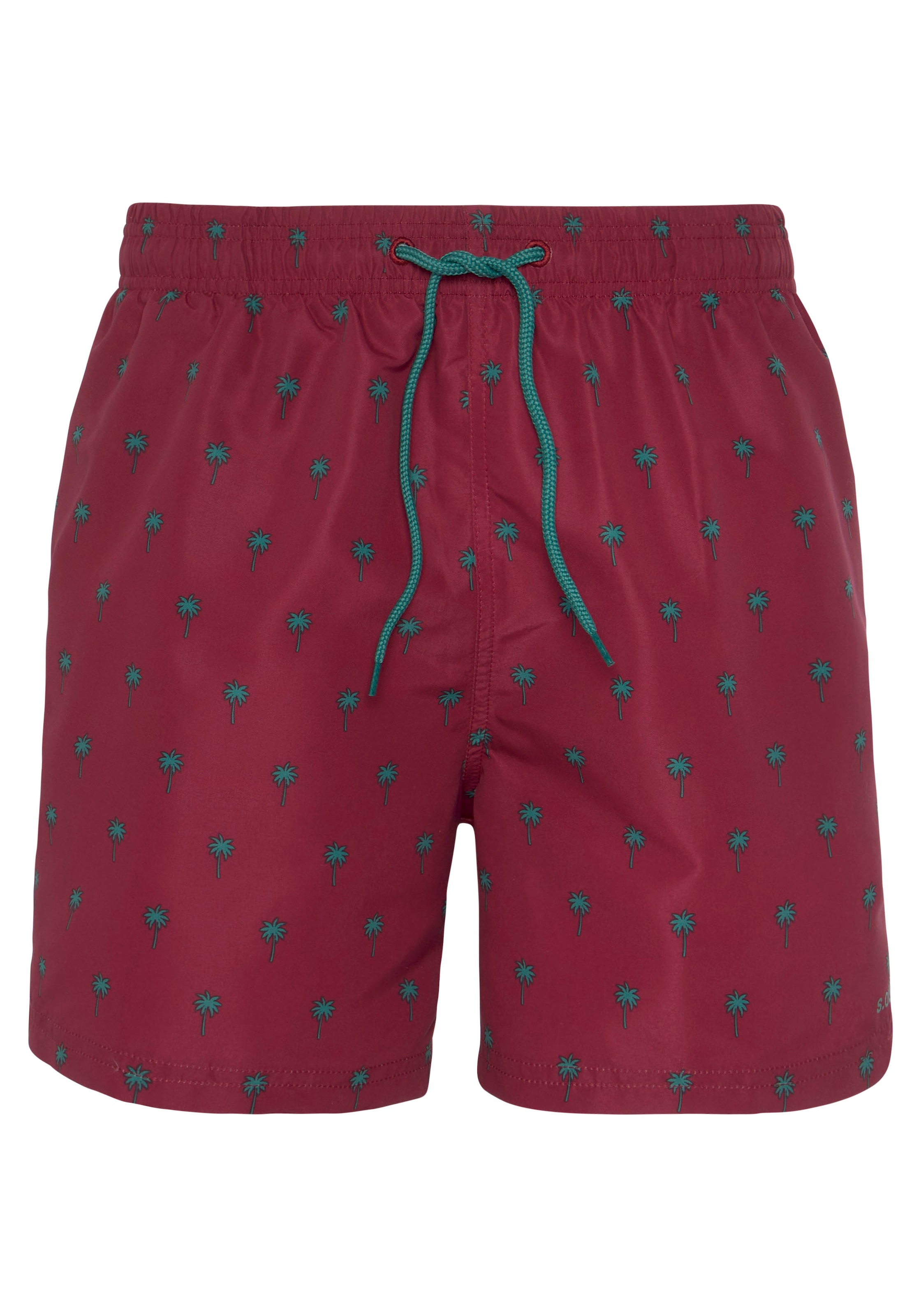s.Oliver Badeshorts mit Palmen-Design