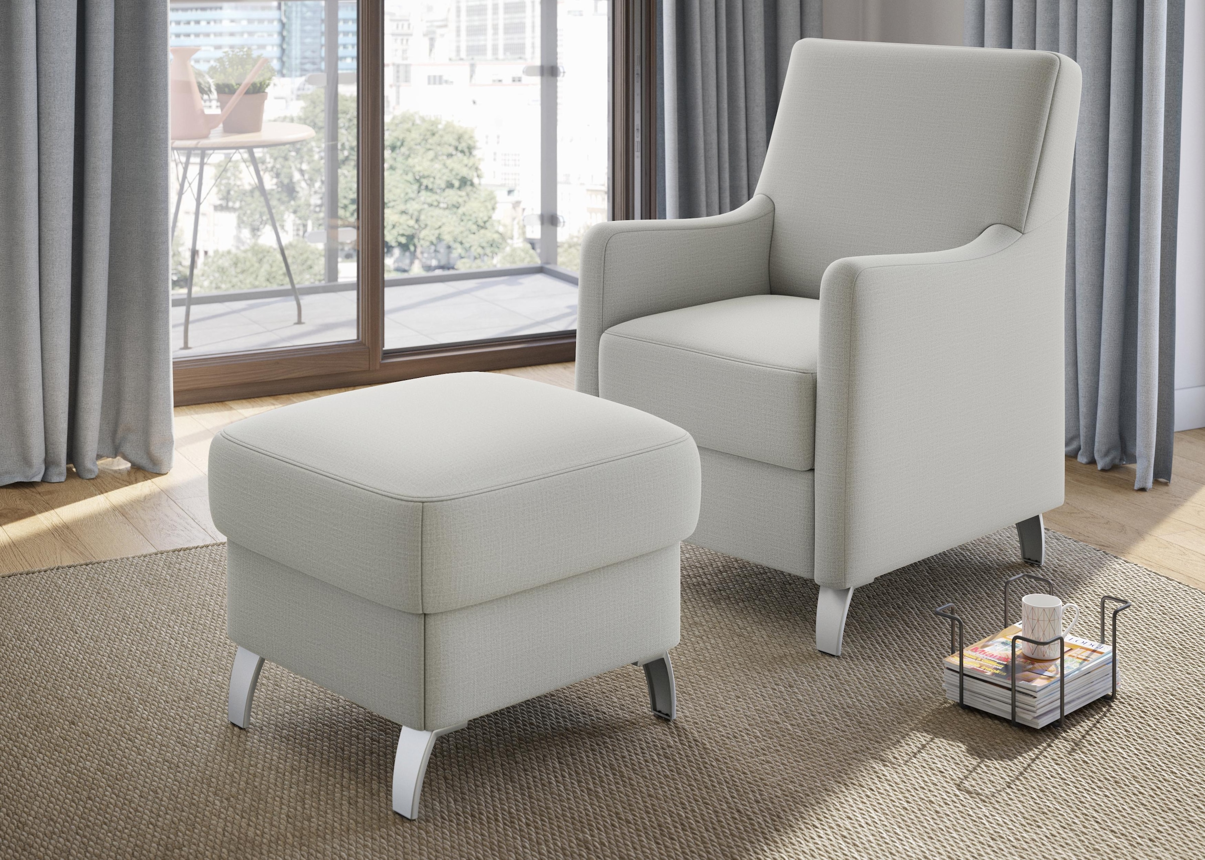 sit&more Sessel »Palmera, B: 70 cm« mit Federkern