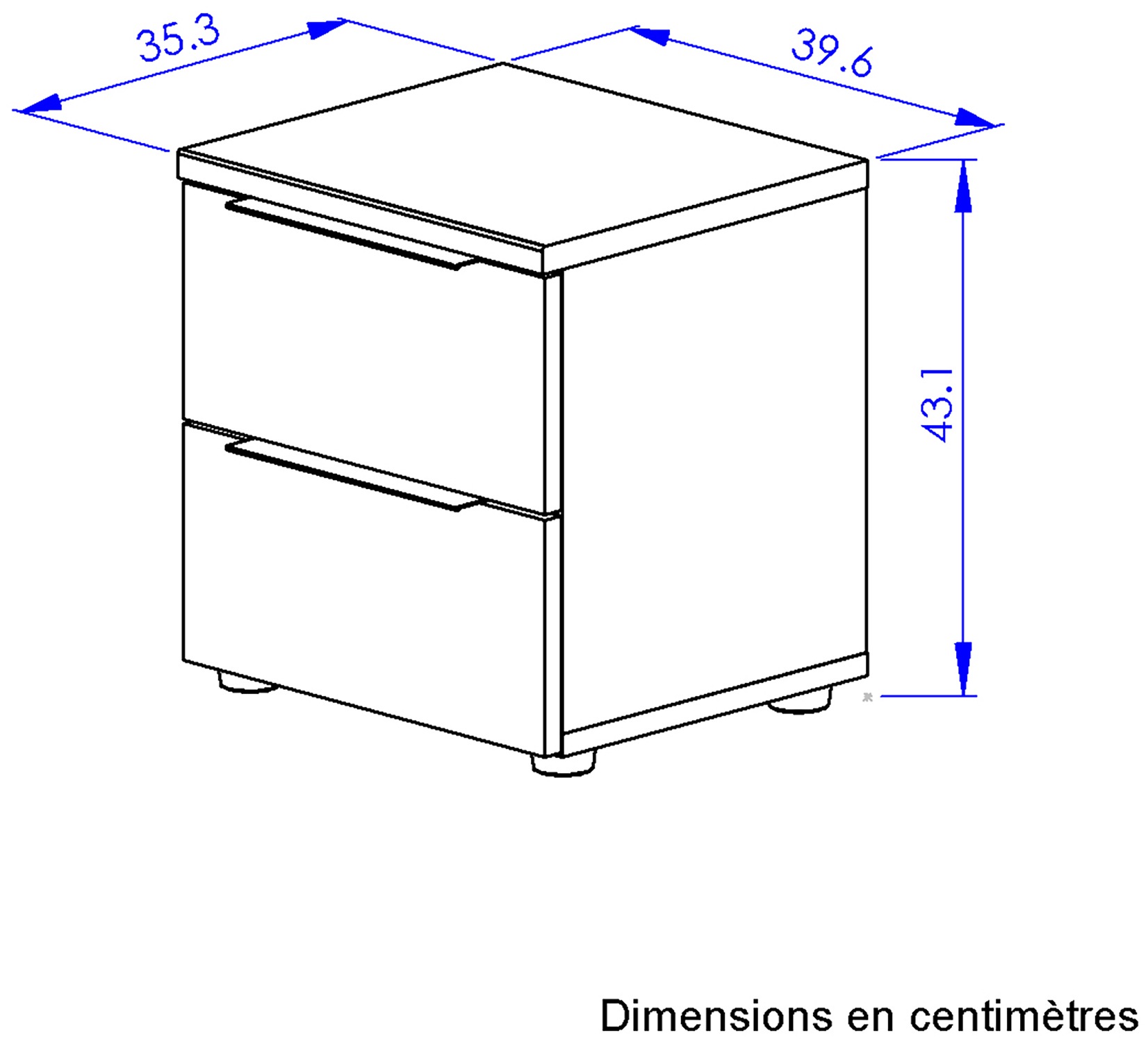 Gami Nachtkommode Funktioneller Nachttisch mit großem Stauraum