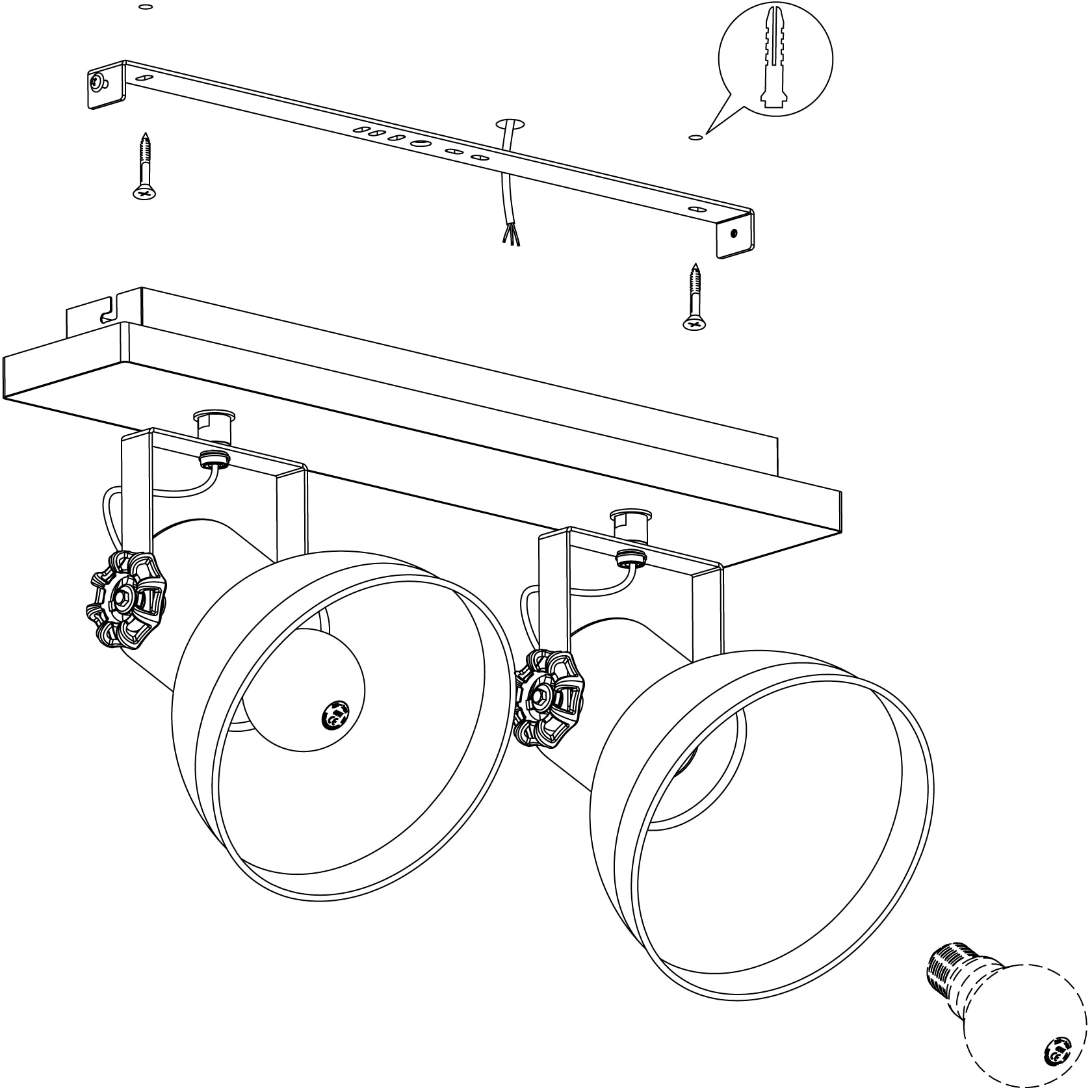 EGLO Deckenspot »BARNSTAPLE« E27 1 Stk. Deckenlampe