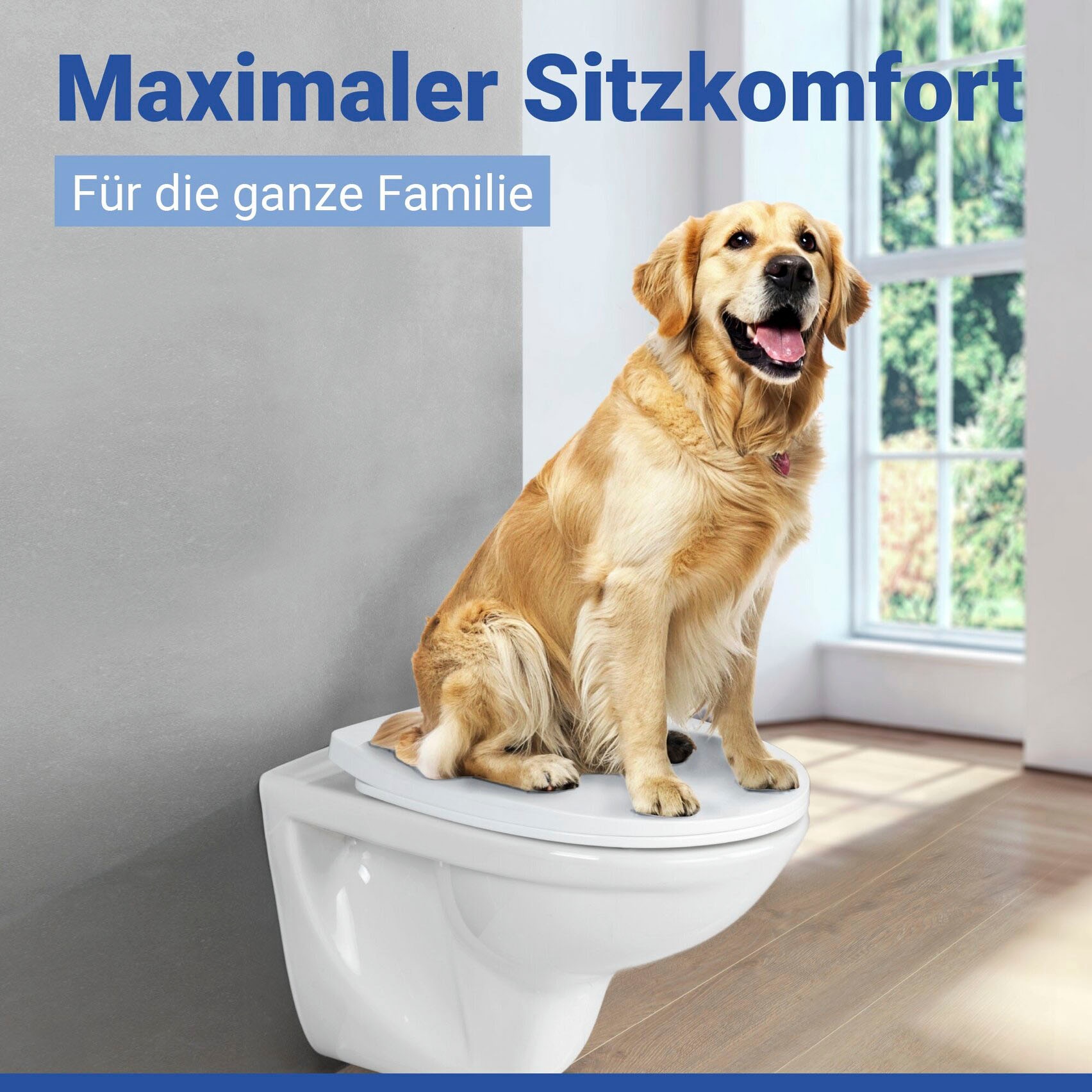 WENKO WC-Sitz »Tavola« Toilettensitz aus strapazierfähigem Duroplast mit Absenkautomatik