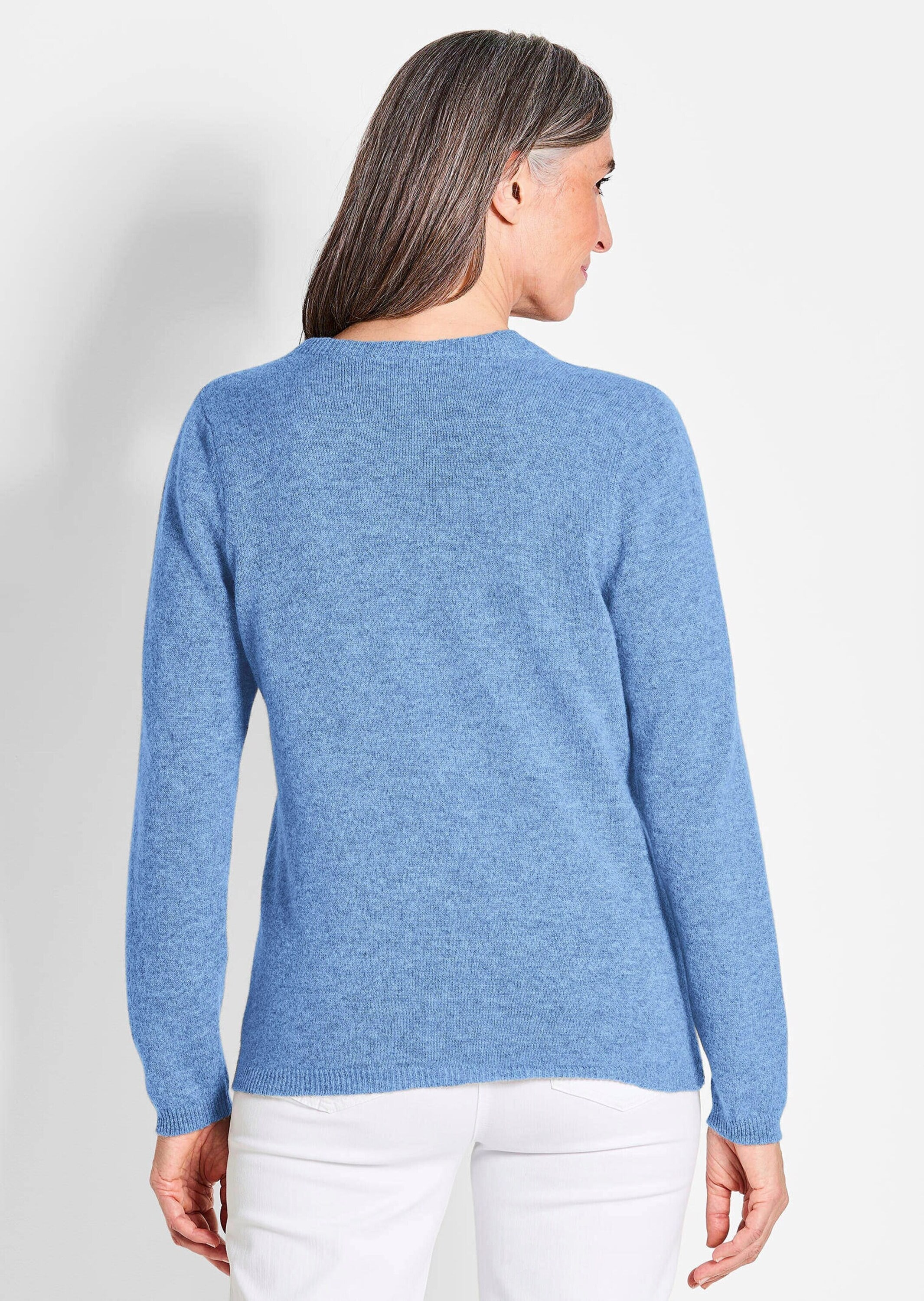 GOLDNER Strickjacke »Kaschmirstrickjacke mit Rundhalsausschnitt« Ohne