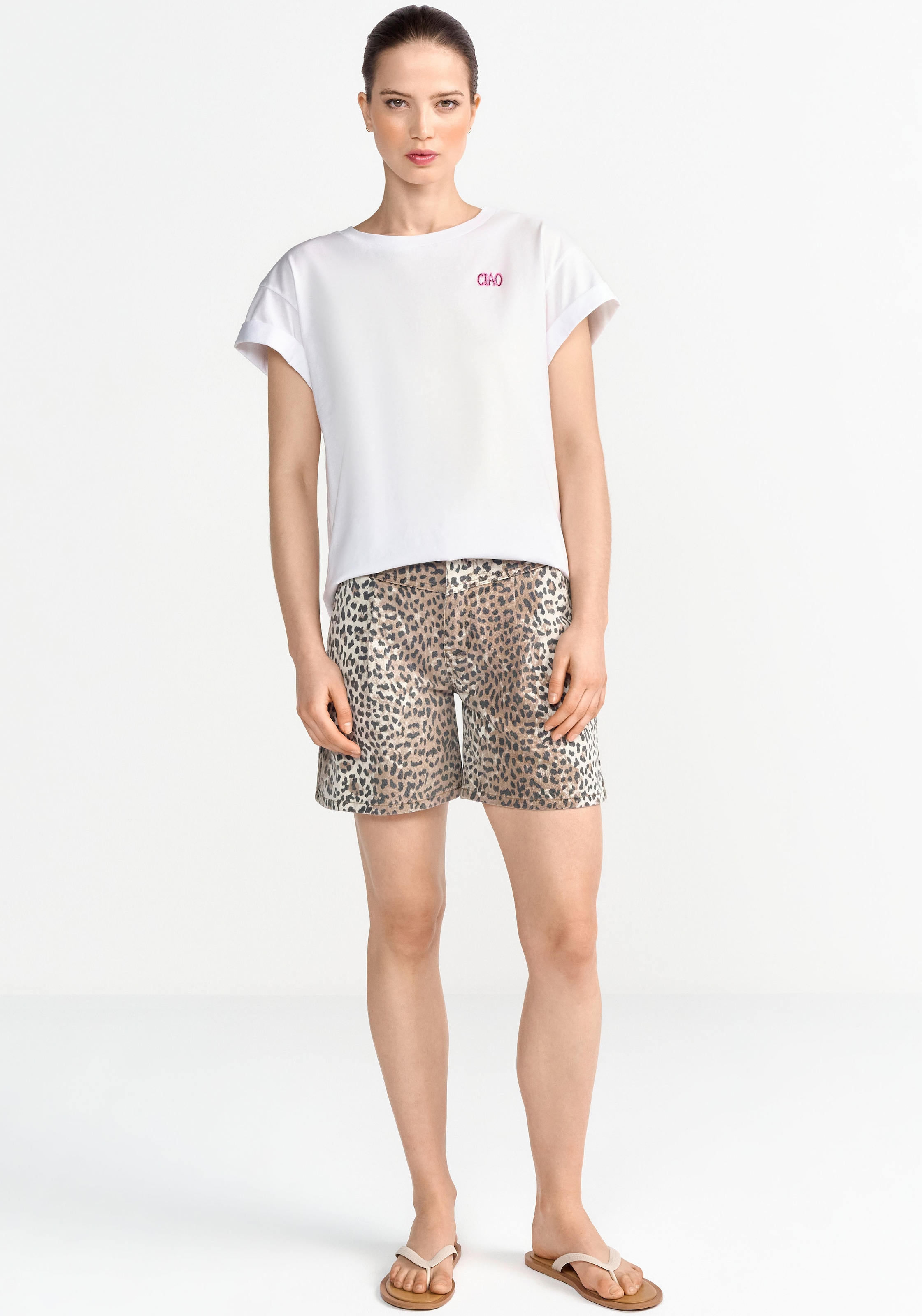 RICHROYAL T-Shirt, mit modischem Schriftzug