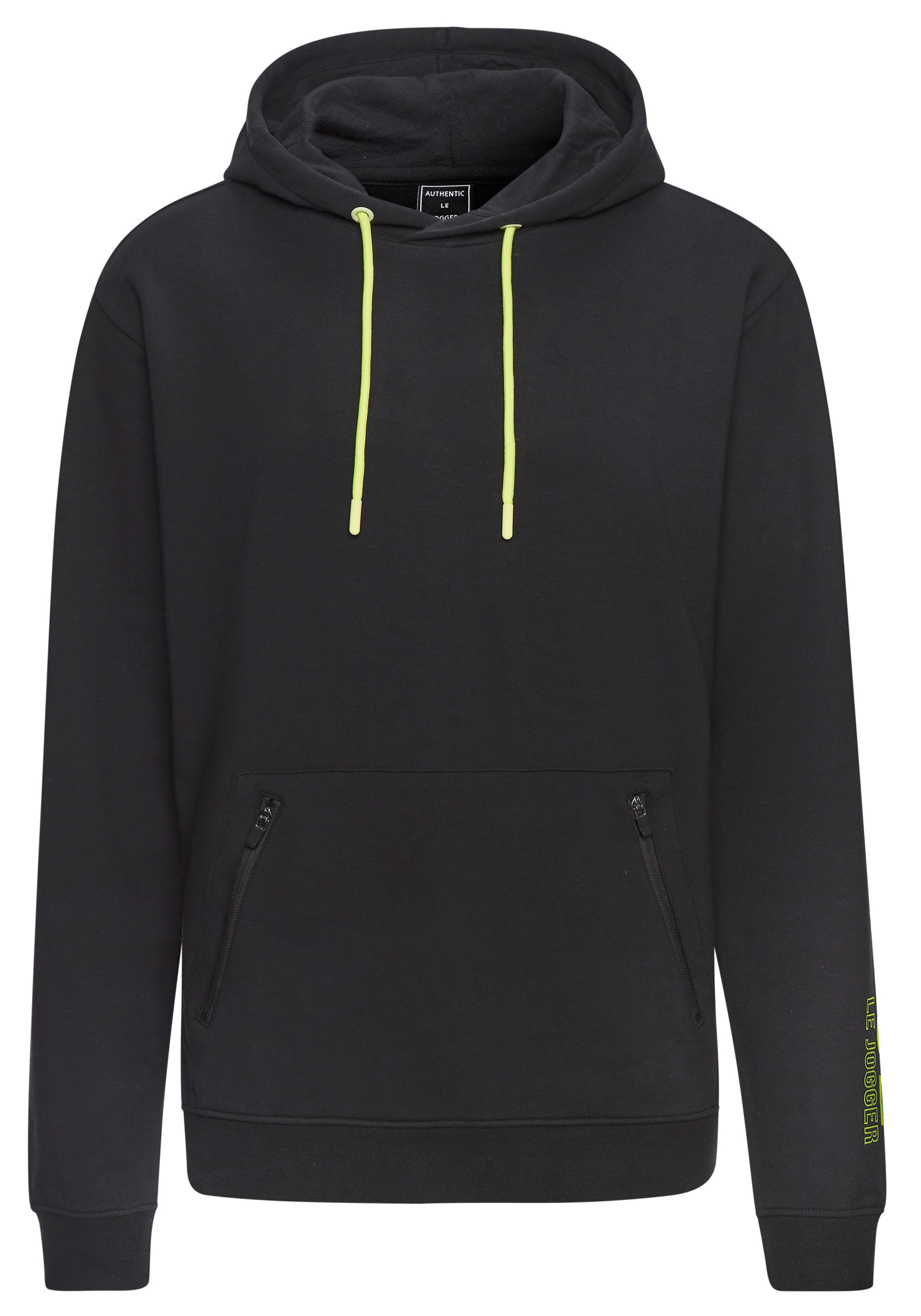 Le Jogger Performance Kapuzensweatshirt , mit praktischen Reißverschlusstaschen

