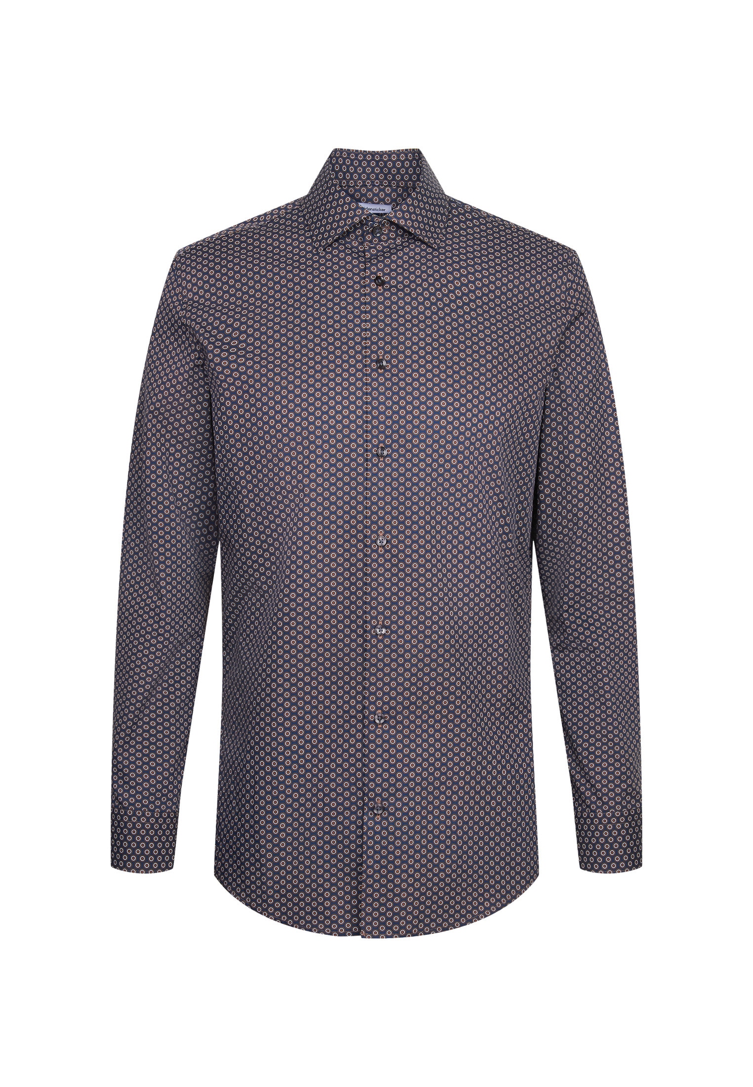 seidensticker Businesshemd »Schwarze Rose« Shaped 1/1 Kentkragen Druck