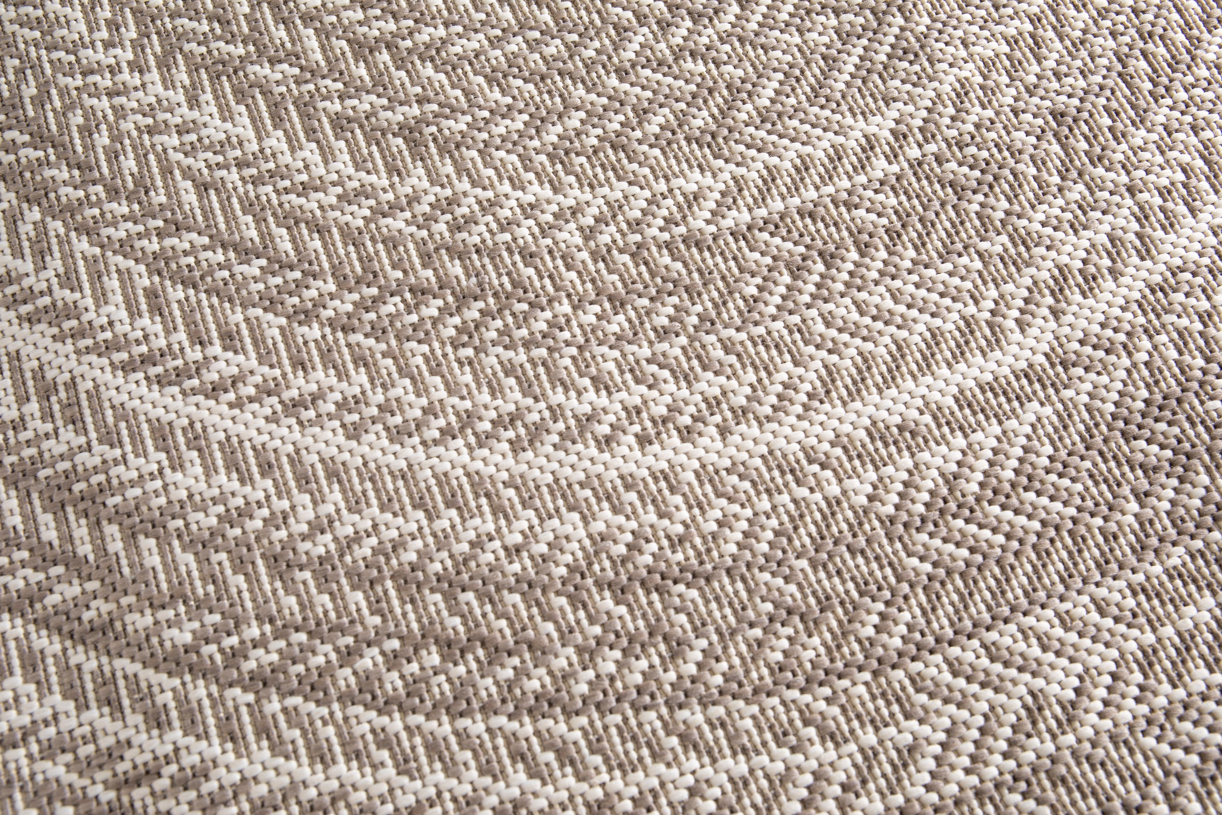 Primaflor-Ideen in Textil Teppich »Outdoorteppich ELDORADO Giro« rund 4 mm Höhe Flachgewebe, gestreift, Scandi, In- und Outdoor geeignet, wasserfest