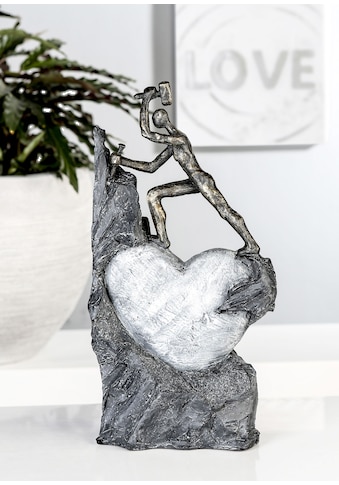 Casablanca by Gilde Dekofigur »Skulptur Heart, bronzefarben/grau«, (1 St.),... kaufen