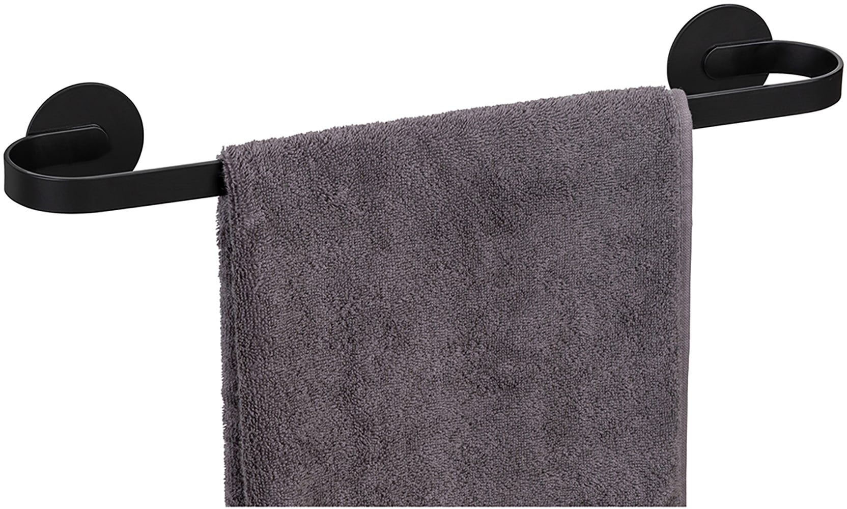 WENKO Handtuchstange »Turbo-Loc® Modell Uno Bivio« aus Aluminium, Befestigen ohne Bohren, 40 cm