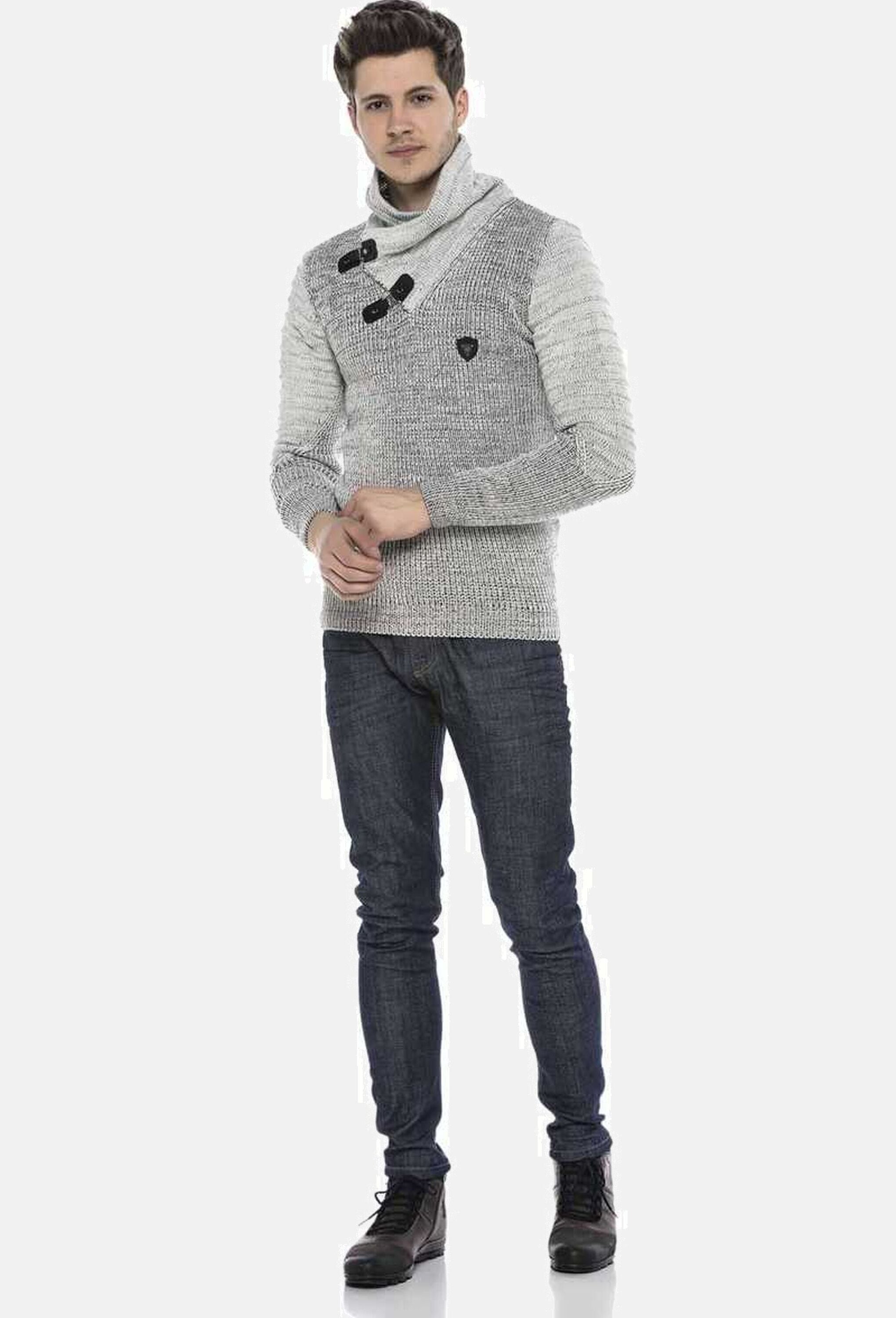 Cipo & Baxx Slim-fit-Jeans »Cipo & Baxx Jeans« mit Zier-Knopföse, CD538