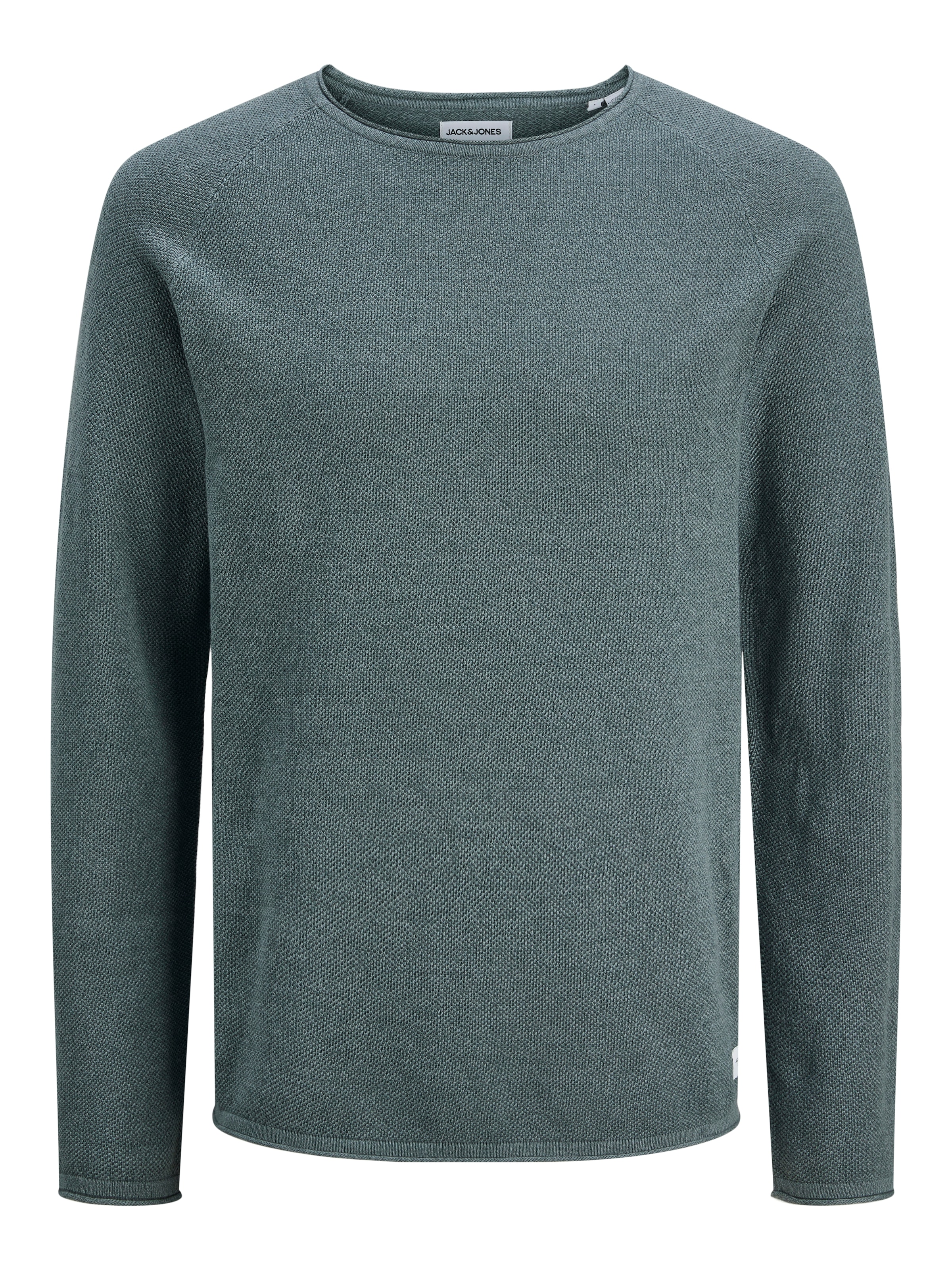 Jack & Jones Rundhalspullover »JJEHILL KNIT CREW NECK NOOS«, mit Strukturstrick