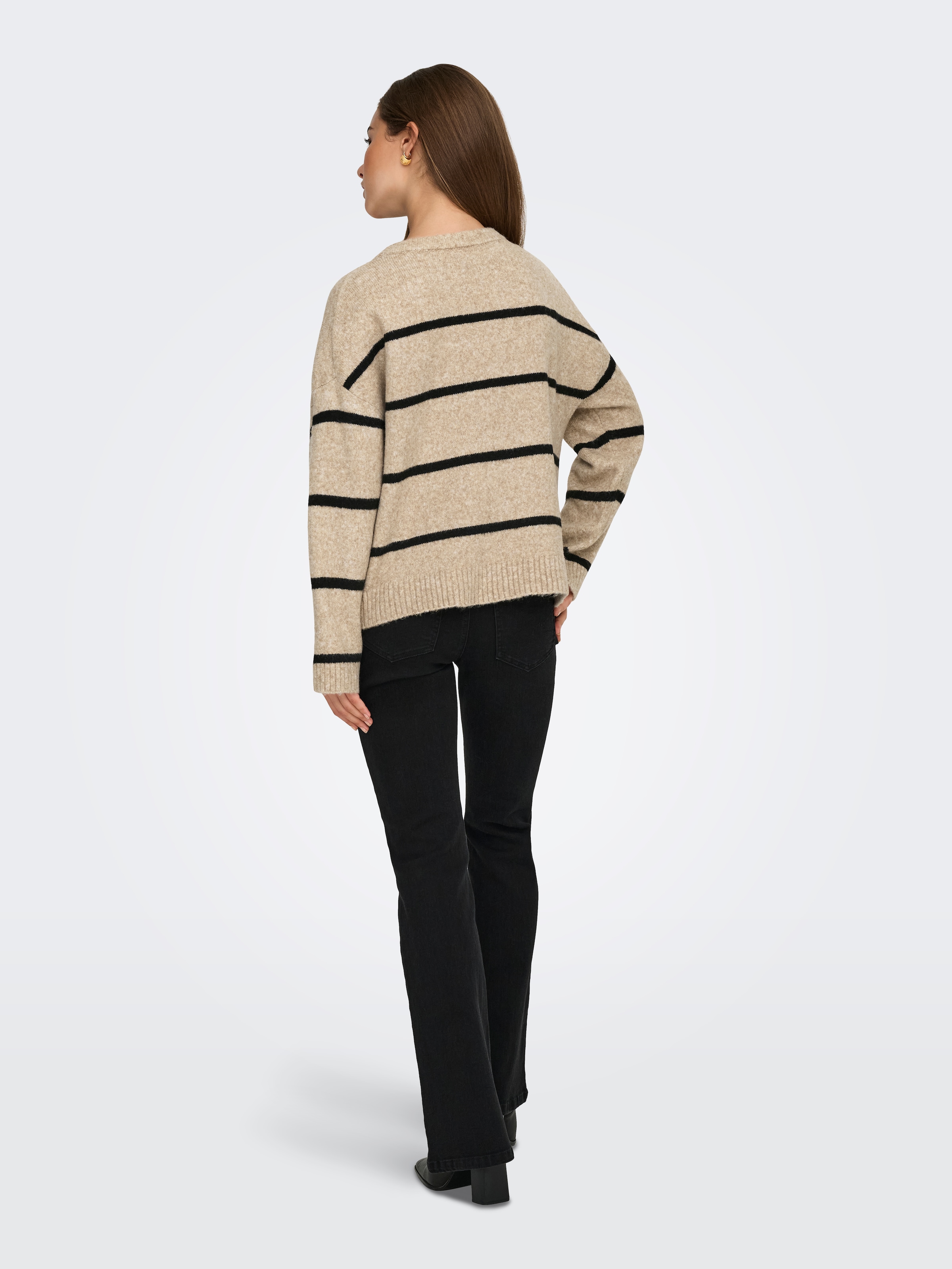 ONLY Strickpullover »ONLOXFORD LIFE LS STRIPE O-NECK KNT«