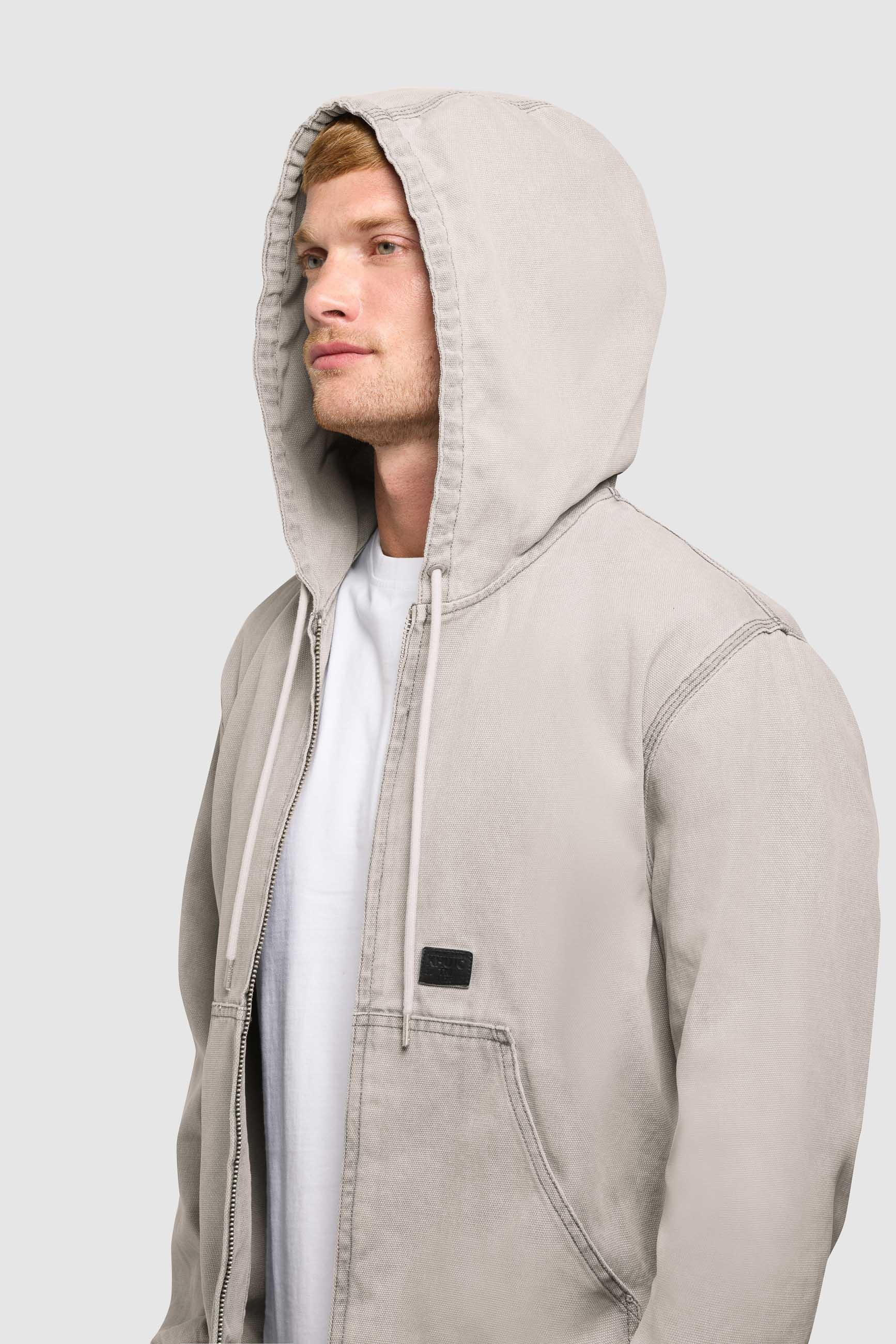 khujo Outdoorjacke »Outdoorjacke Rhiis« mit Kapuze Herren Übergangsjacke im Denim-Look