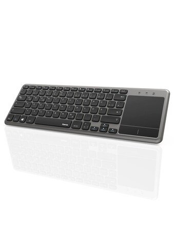 Hama PC-Tastatur »Kabellose Touch-Tastatur KW-600T für Smart TV Tastatur Anthr./Schw.« kaufen