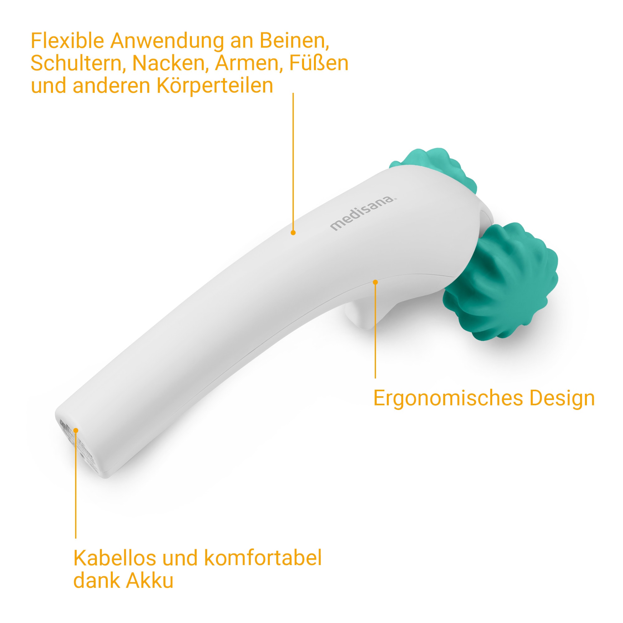 Medisana Massageroller »HM 630« Belebende Vibrations-und Rollenmassage für den gesamten Körper