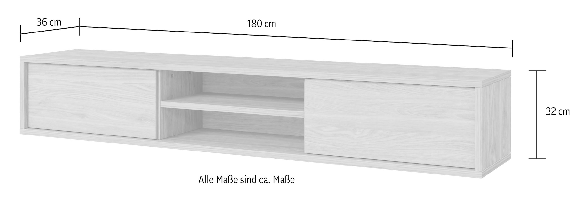INOSIGN Lowboard »Frida«, Hängend oder stehend montierbar