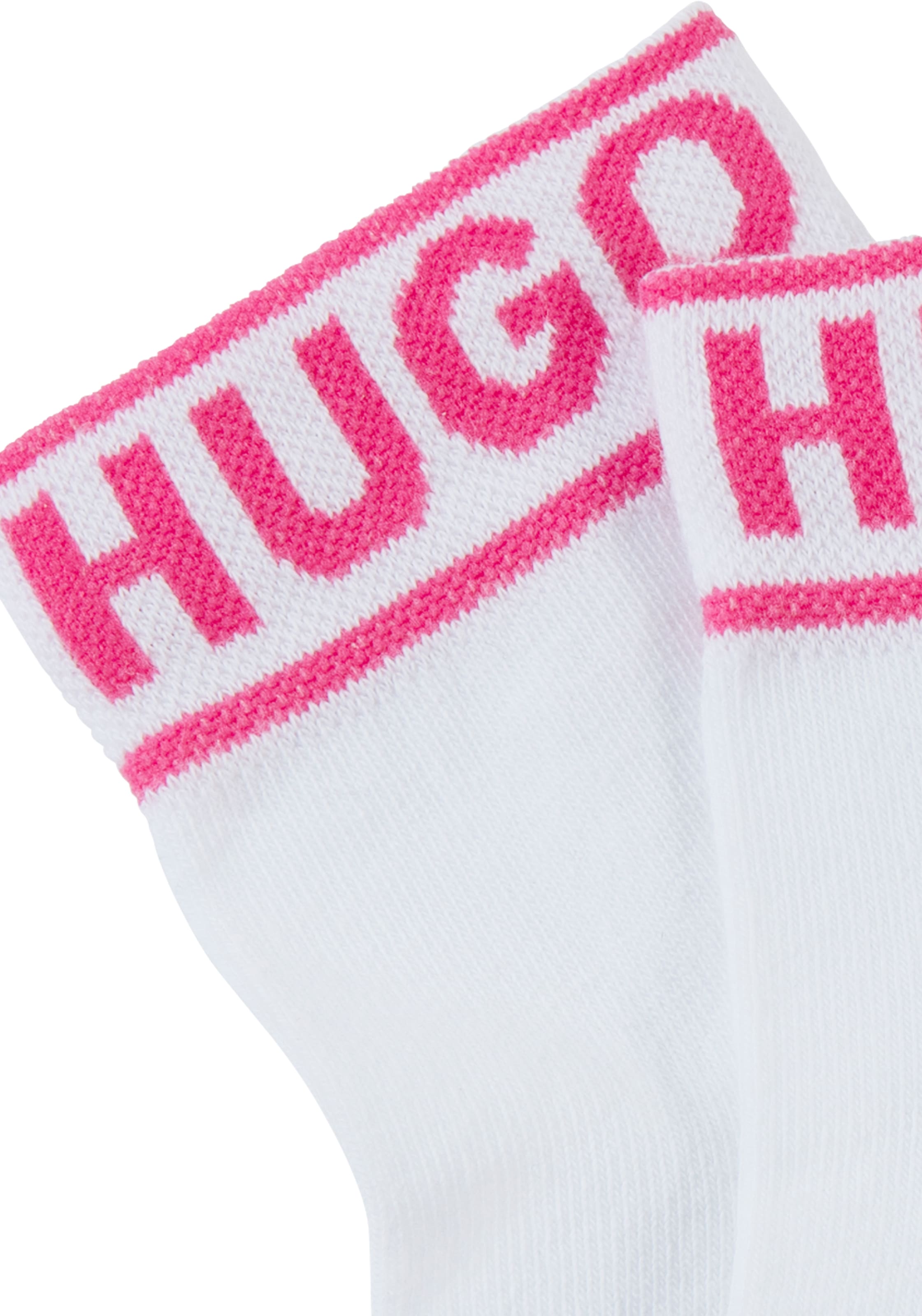 HUGO Underwear Freizeitsocken »2P SH LOGO CC W«, (Set, 2 Paar, 2er), mit Logobund
