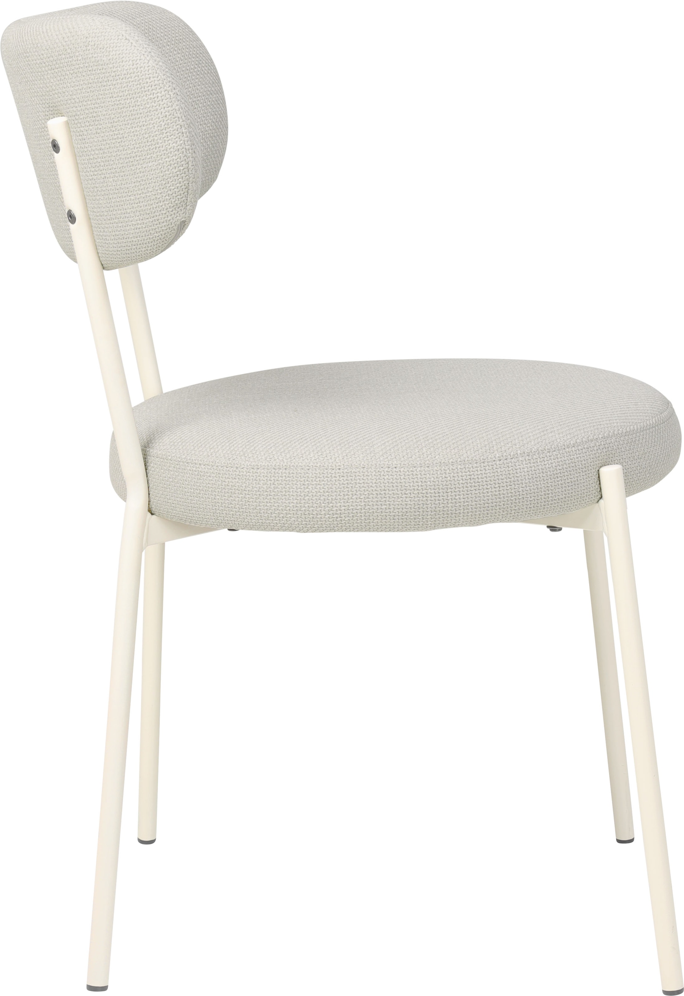 TOM TAILOR HOME 4-Fußstuhl »SOFT PAD CHAIR«, (Set), 2 St., Webstoff, Esszimmerstuhl, 4-Fußgestell, mit Rückenausschnitt