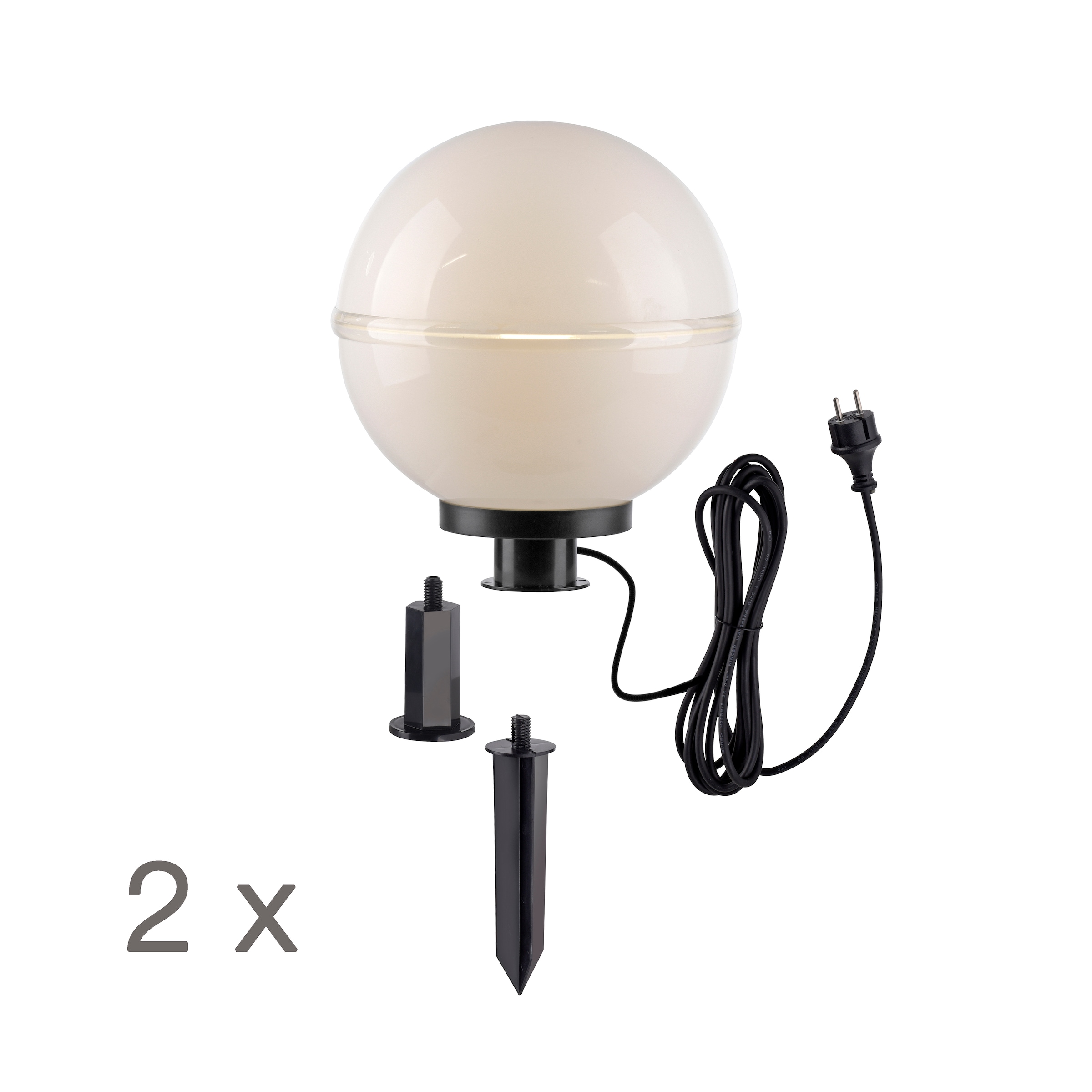 JUST LIGHT Kugelleuchte »HEMIS« E27 1 Stk. ExklusiveE27, IP44