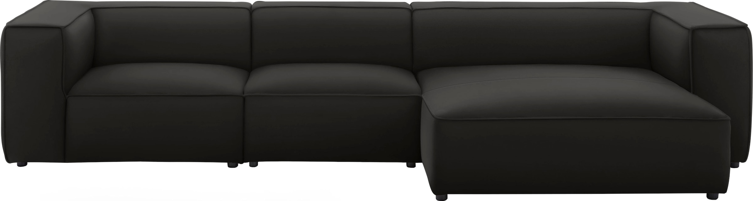 Ecksofa »around-the-block«, mit eleganter Biese, mit Federkern, Breite 341 cm