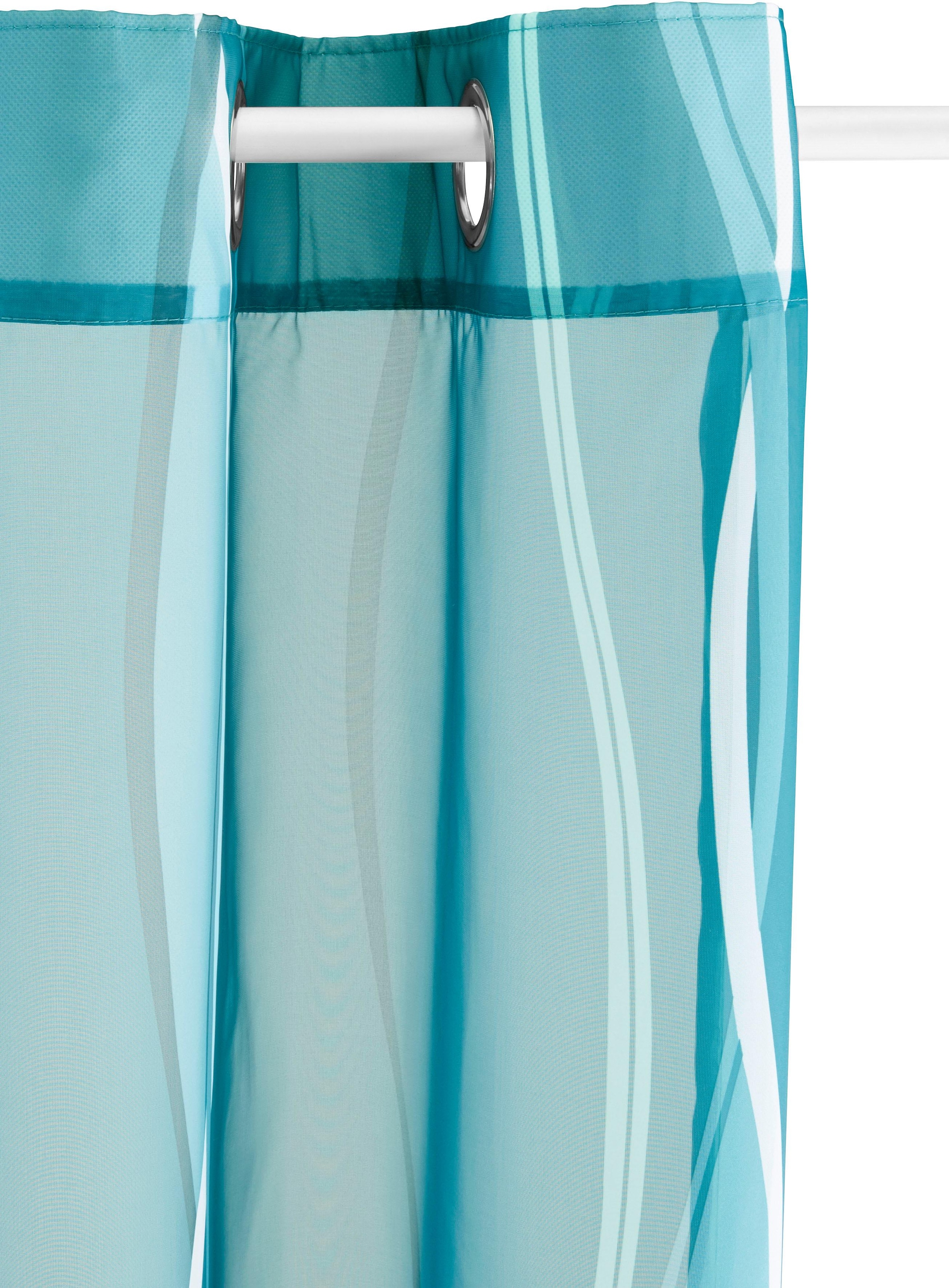 my home Gardine »Dimona« Ösen 2 Stk. tlg. 2er-Set, transparent, Voile, Polyester