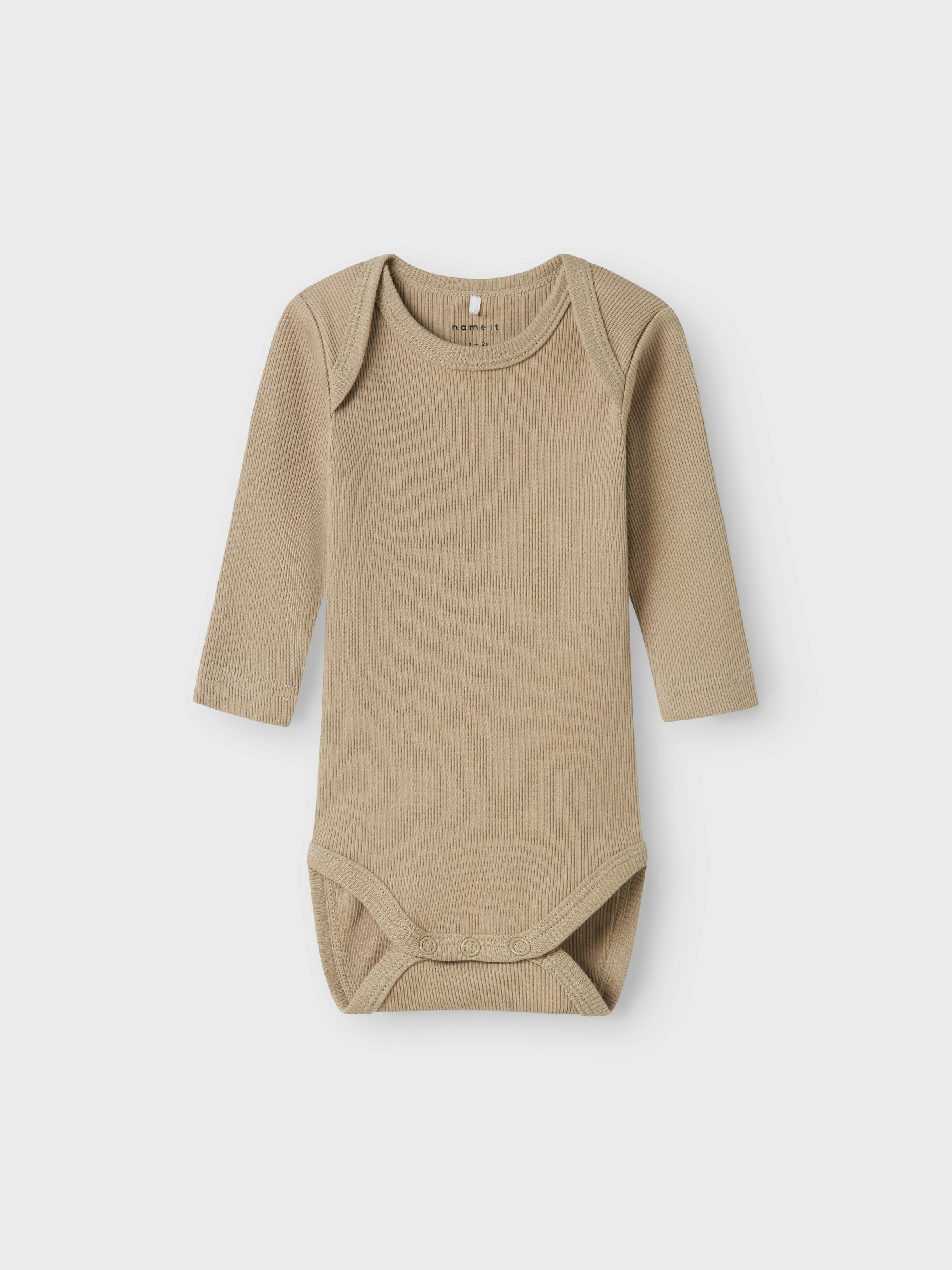 Name It Langarmbody »NBNBODY für Mädchen und Jungen mit Rippstruktur und Komfort« Packung, 5 Stk. unifarben, casual, regular fit, Baumwolle, Rundhals