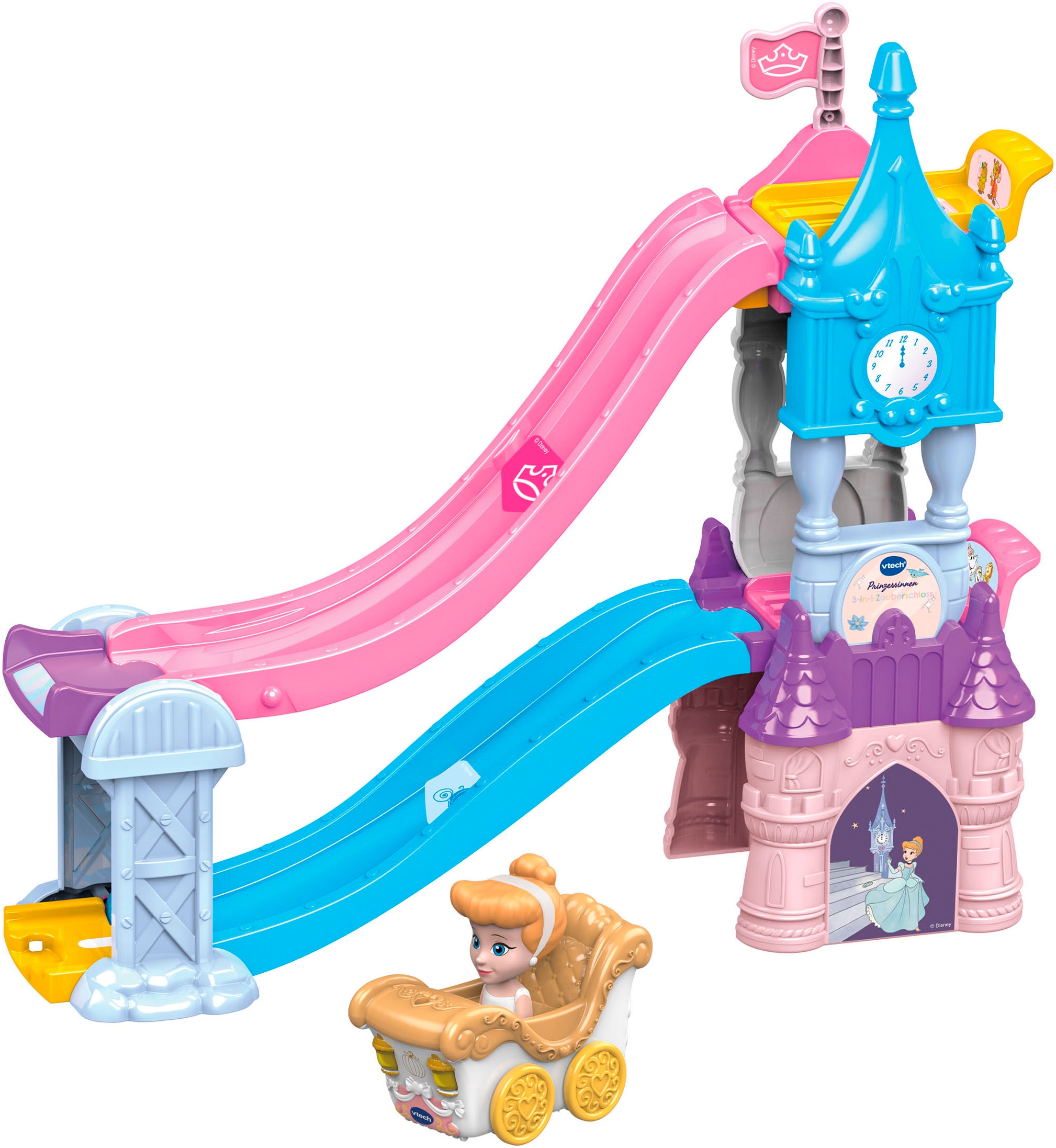 Vtech® Spielwelt »Tut Tut Baby Flitzer – Prinzessinnen 3-in-1-Zauberschloss« mit Licht und Sound