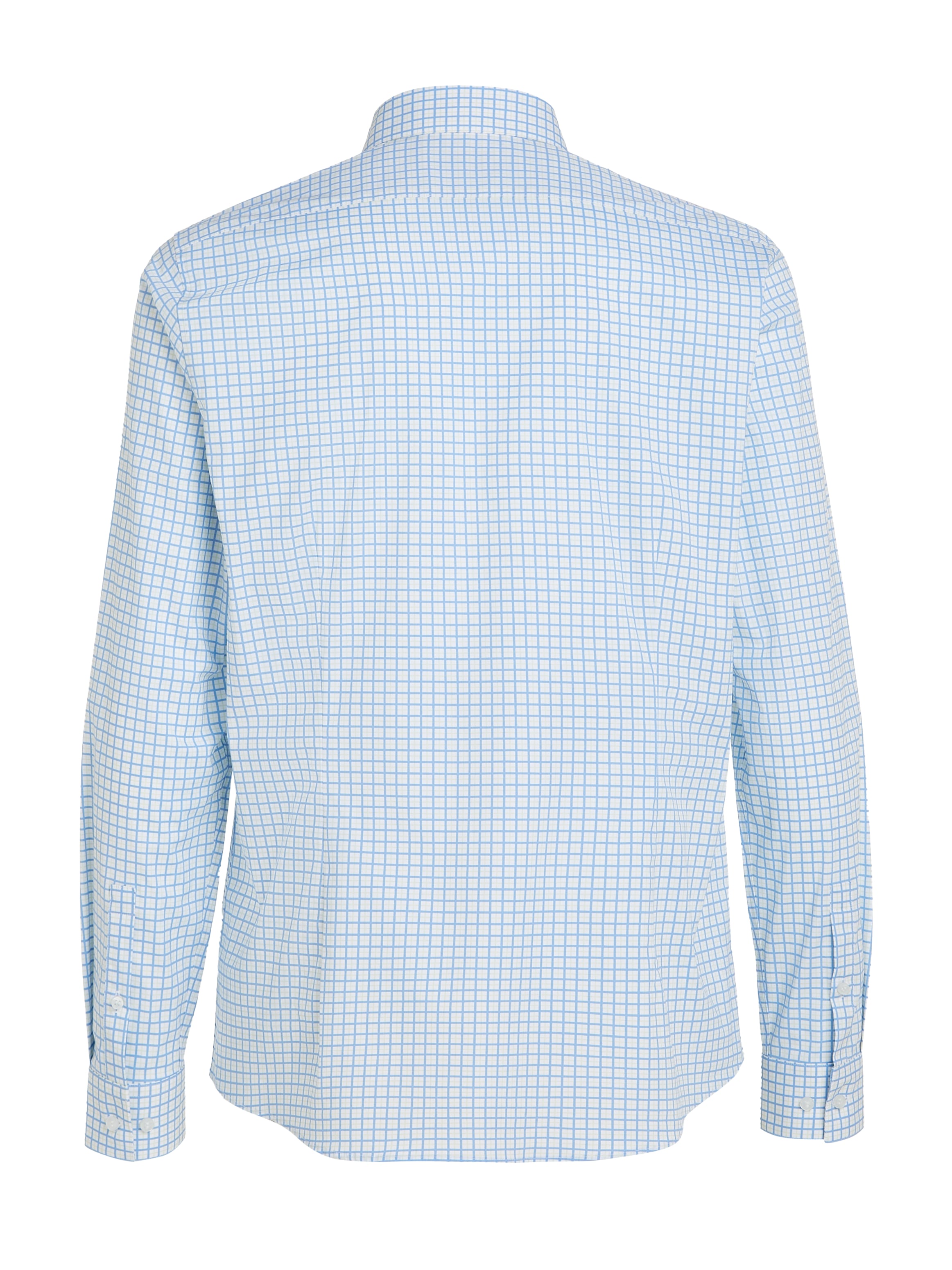 Calvin Klein Langarmhemd »POPLIN CHECK PRINT SLIM SHIRT«