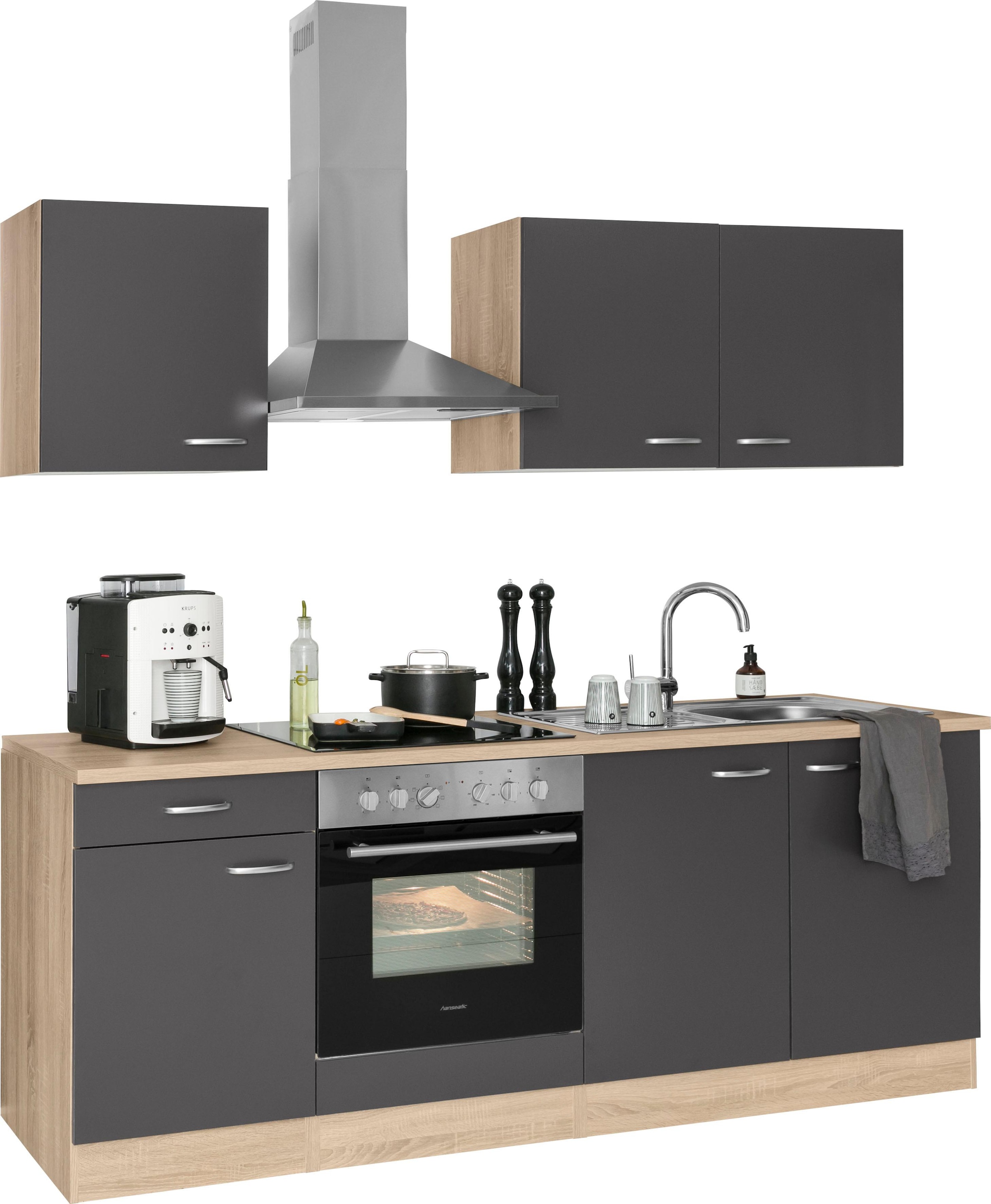 Küchenzeile UNIVERSAL cm E-Geräte, OPTIFIT ohne | Breite 210 »Parare«, kaufen