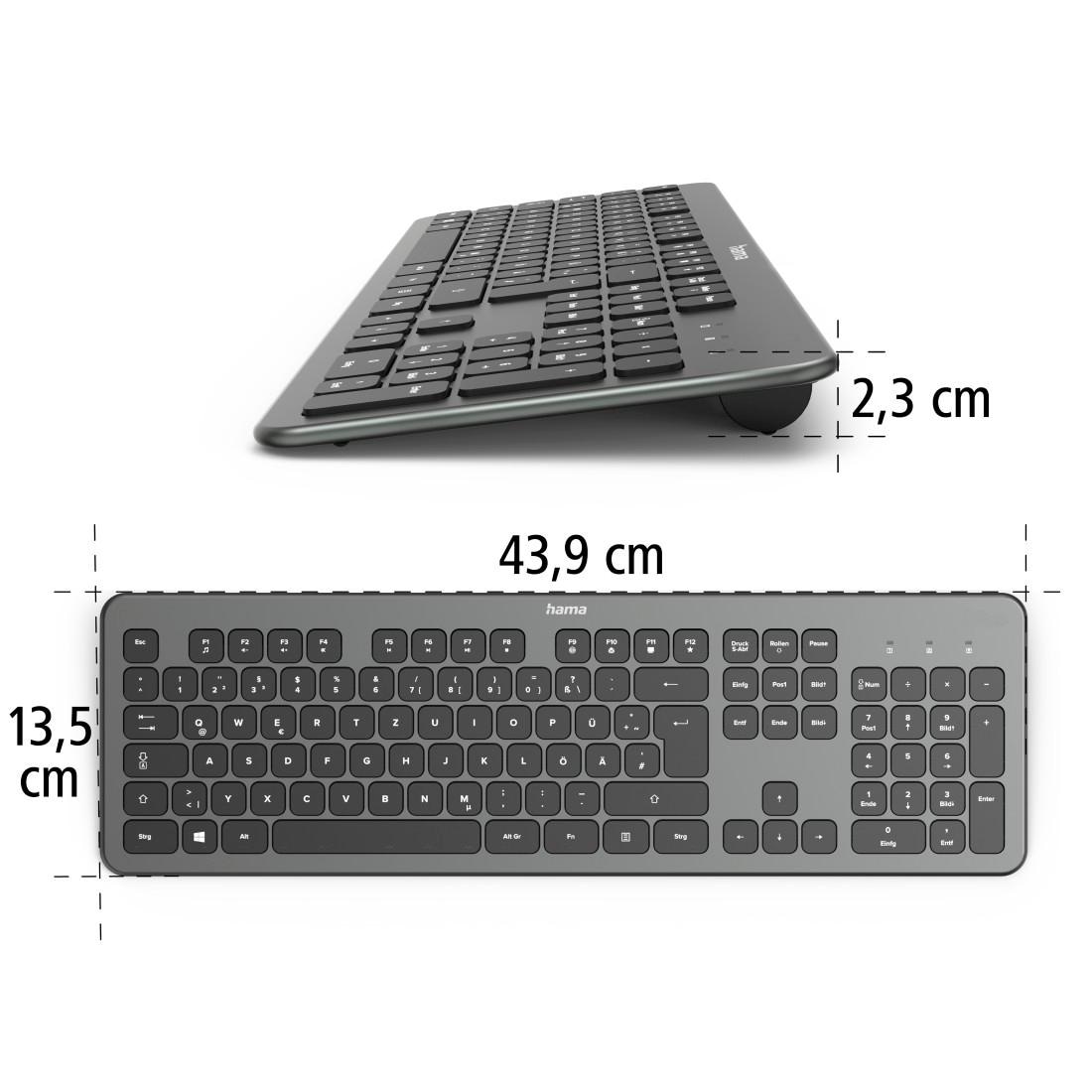 Hama Tastatur »Tastatur „KW-700“ Tastatur kabellos«