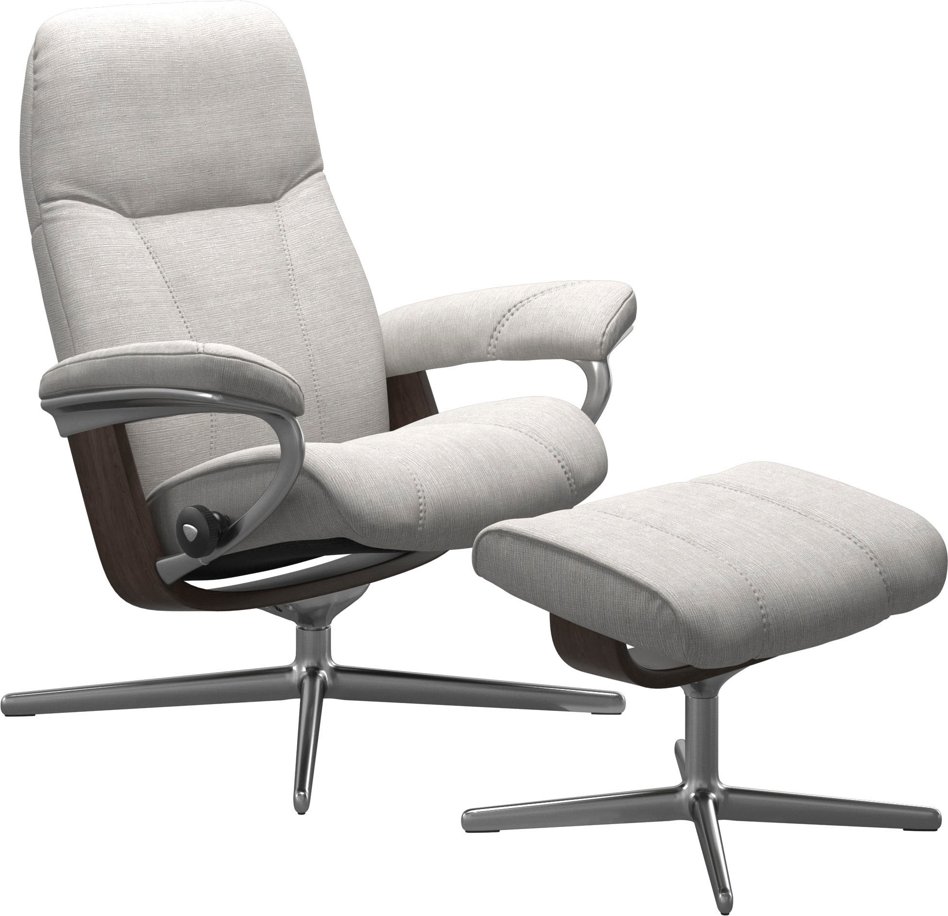 Stressless® Fußhocker »Consul«, mit Cross Base, Größe S, M & L, Holzakzent Wenge