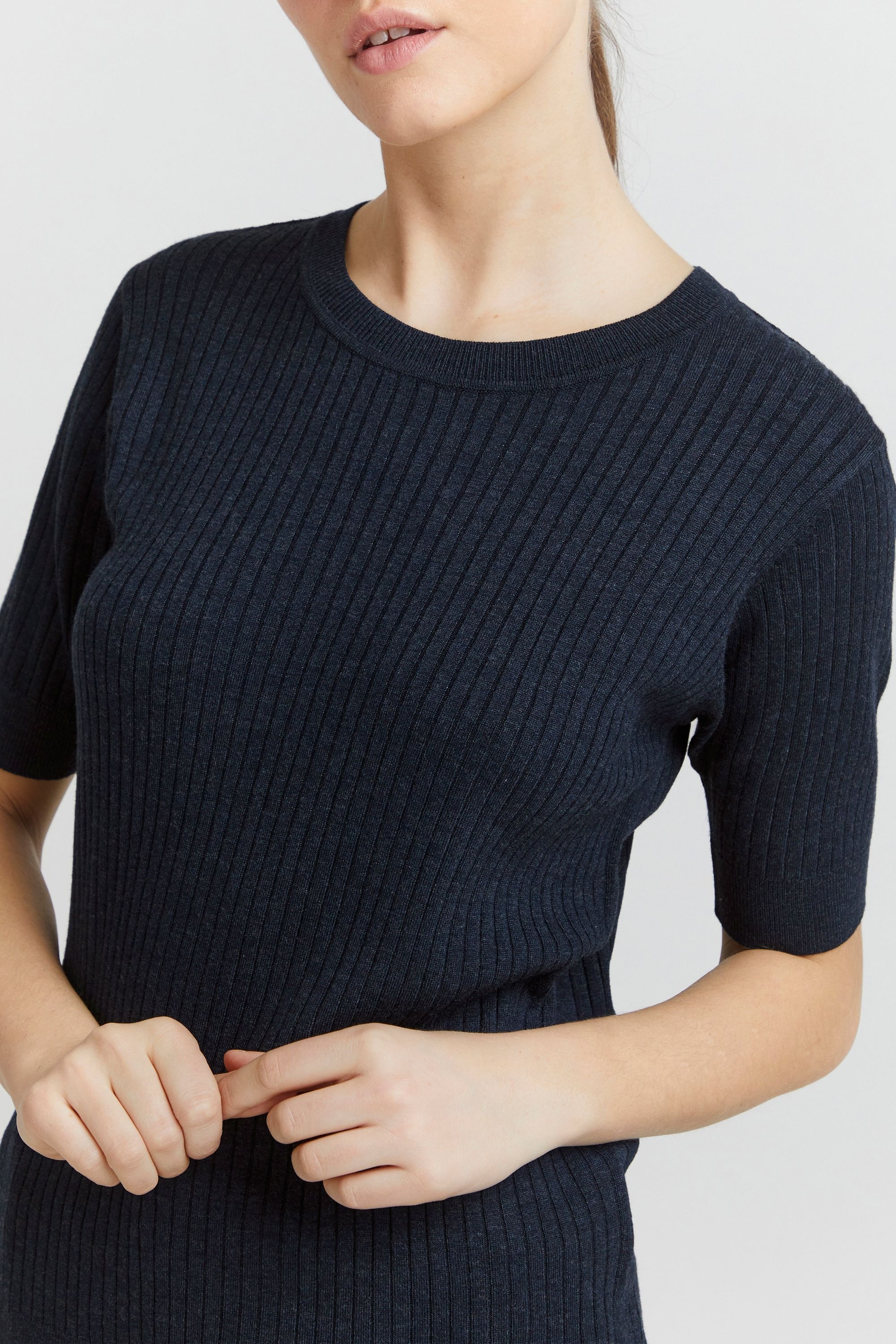 OXMO Kurzarmshirt »Strickkurzarmpullove OXRiona«