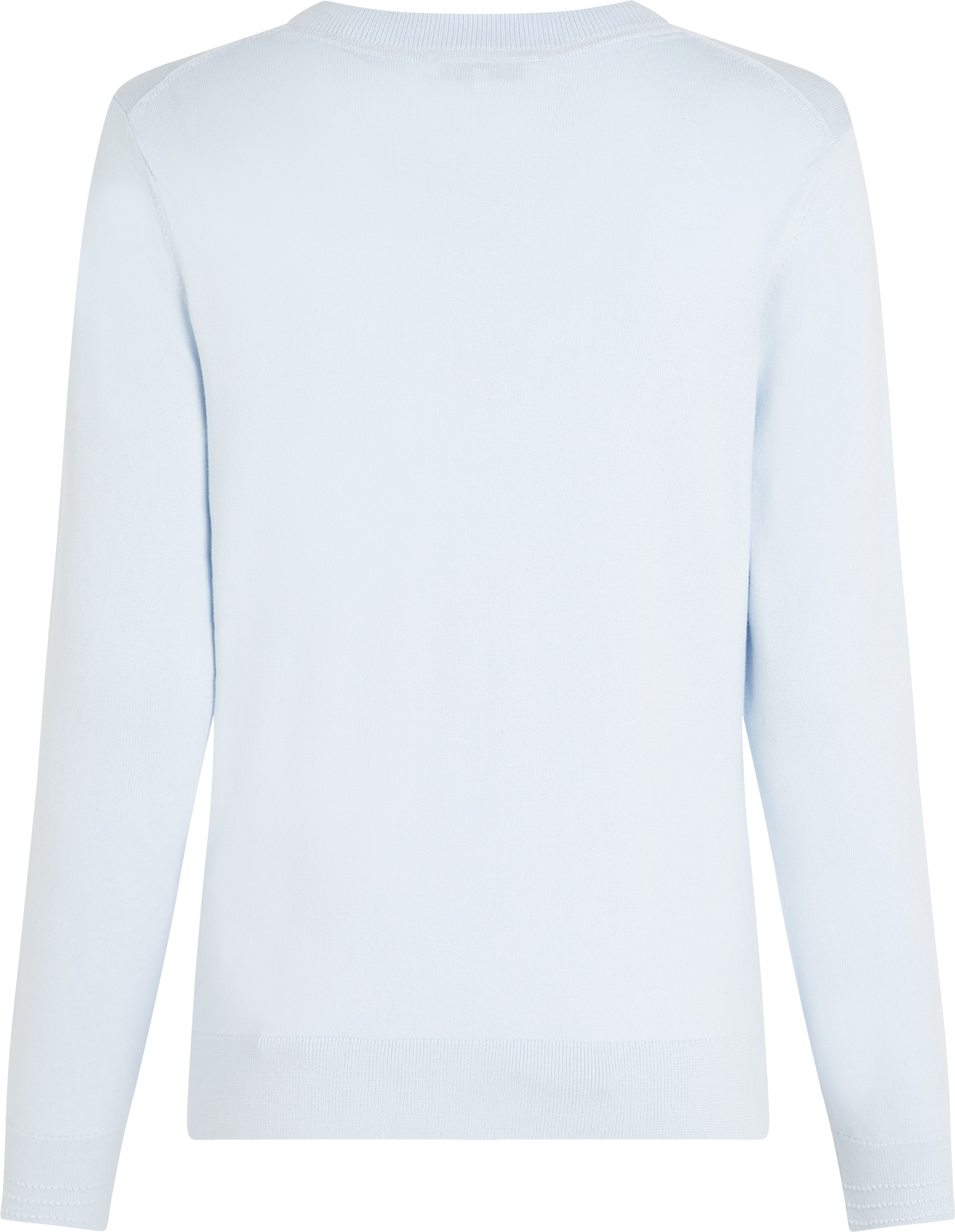 Tommy Hilfiger Rundhalspullover »CO JERSEY STITCH LS C-NK SWT«, mit Logostickerei