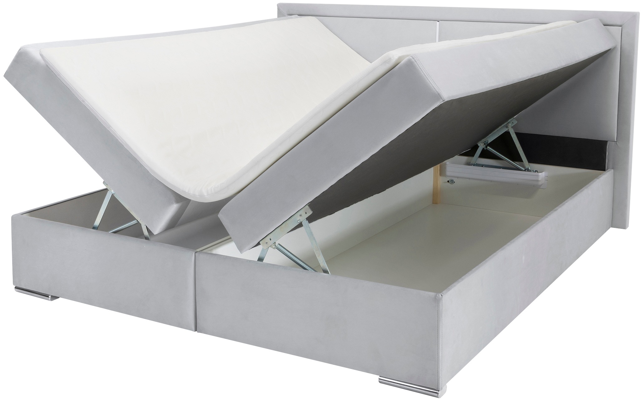 COLLECTION AB Boxbett »Athena«, Inkl. LED-Beleuchtung, Topper und Stauraum