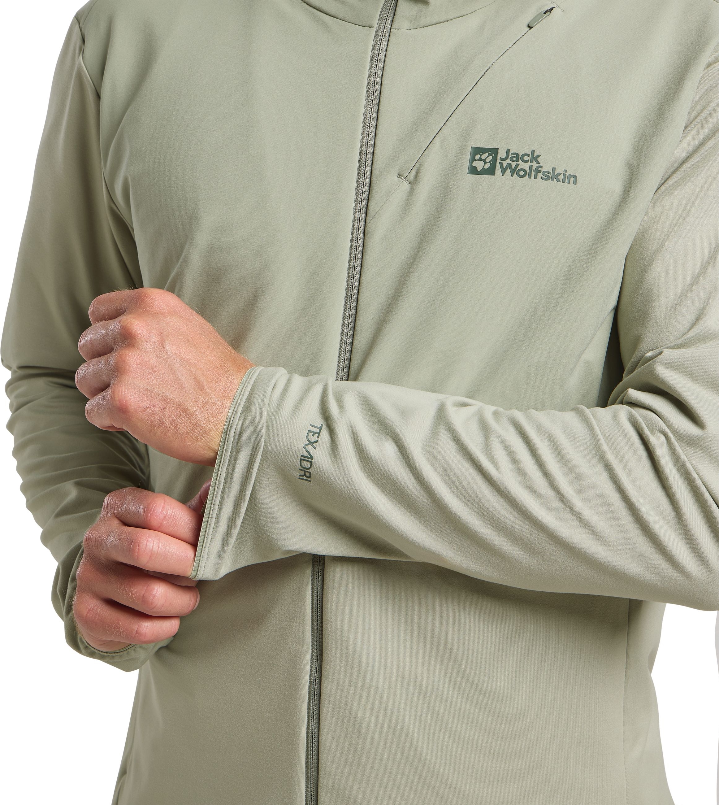 Jack Wolfskin Kapuzenfleecejacke »PRELIGHT TRAIL HOODY M« mit Kapuze
