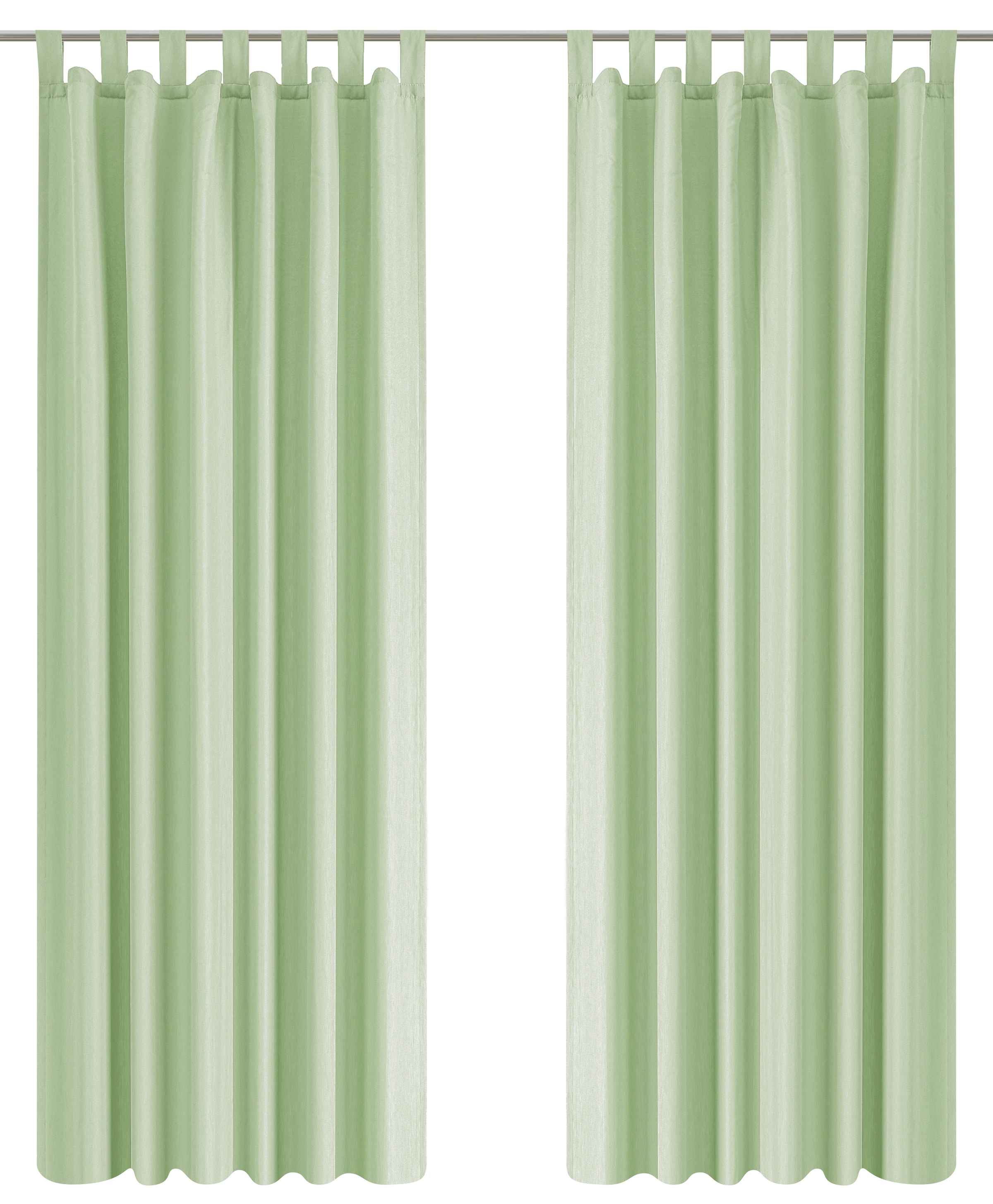 OTTO home Vorhang »Raja mit Schlaufen, 2er Pack, blickdicht, Topseller« Schlaufen 2 Stk. tlg. 2er-Set, Bestseller, einfarbig, modern, pflegeleichte Mikrofaser