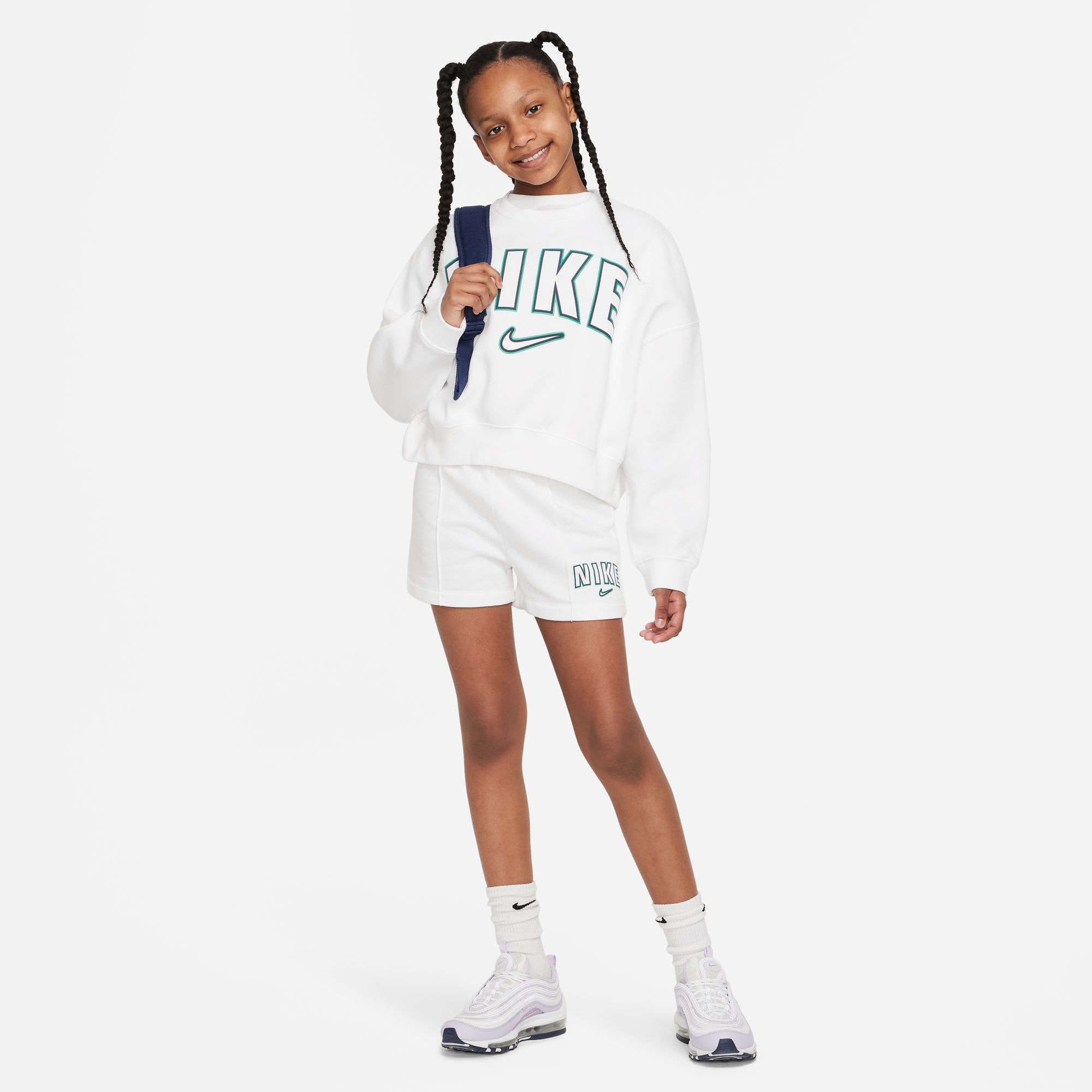 Nike Sportswear Sweatshirt FLC PRNT Kinder« - TREND bei ♕ »NSW für CREW