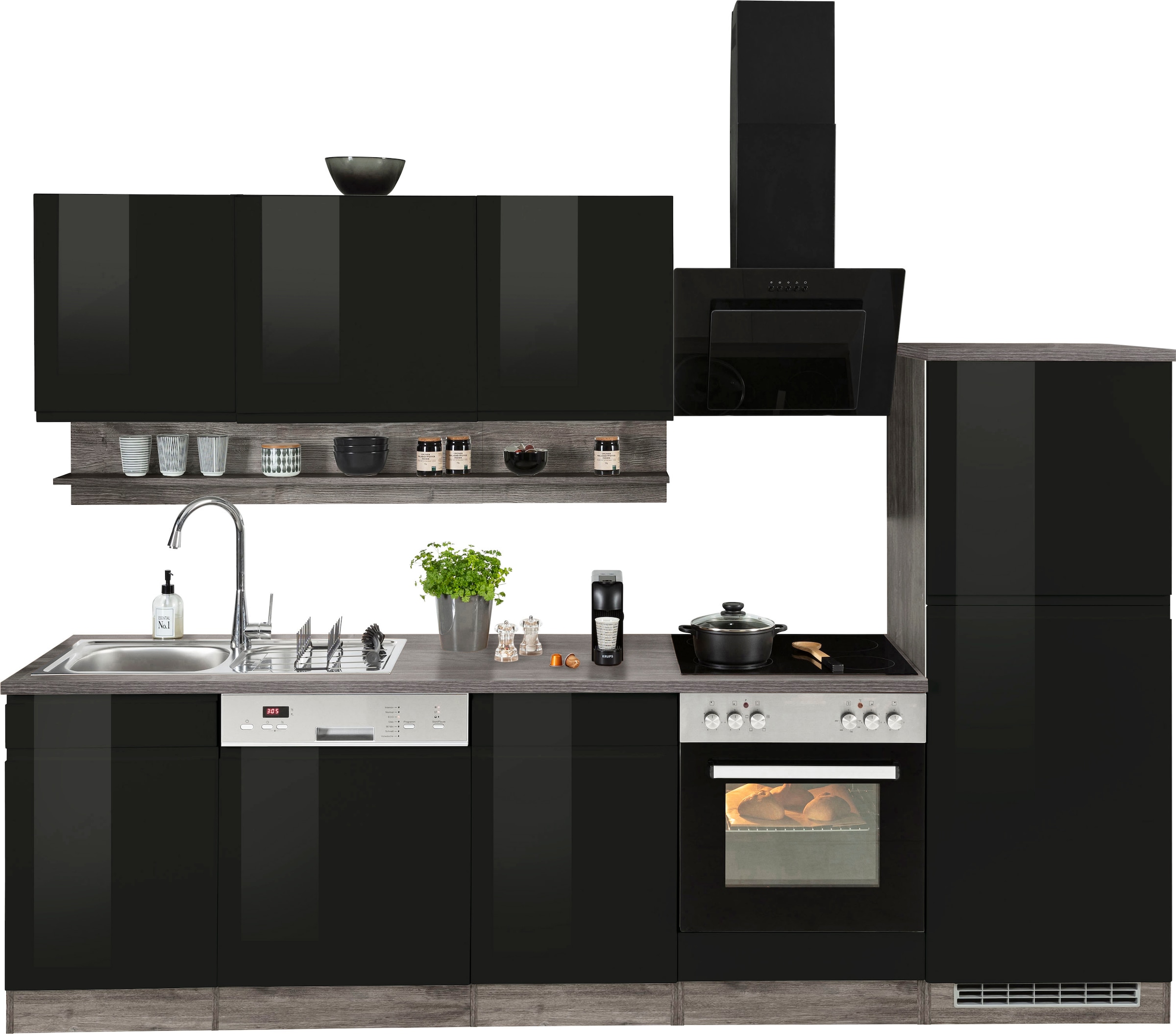Küche »KS-Virginia«, Breite 280 cm, wahlweise mit E-Geräten