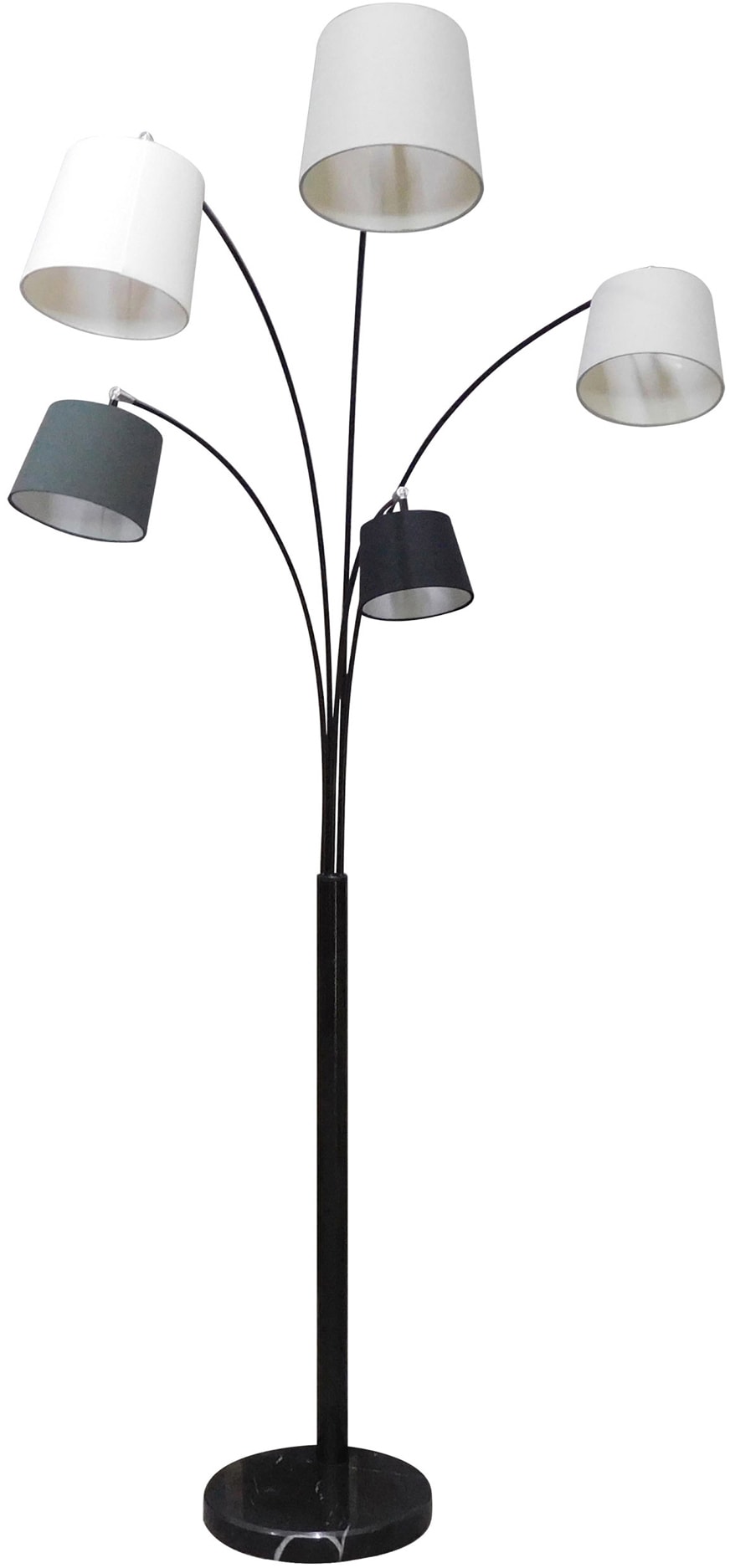 SalesFever Stehlampe Jahren »Maxim«, XXL | mit flammig-flammig, Arme und beweglich 3 Garantie online 5 Lampenschirme kaufen