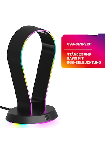 Gaming-Headset Zubehör »LED Headset Ständer mit USB Ports«